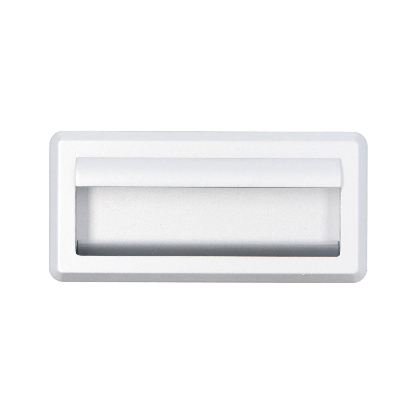 Maniglia ad incasso - Verniciato alluminio matt - Lega di Zinco - Stile Contemporaneo - 106x19x50mm - immagine 3