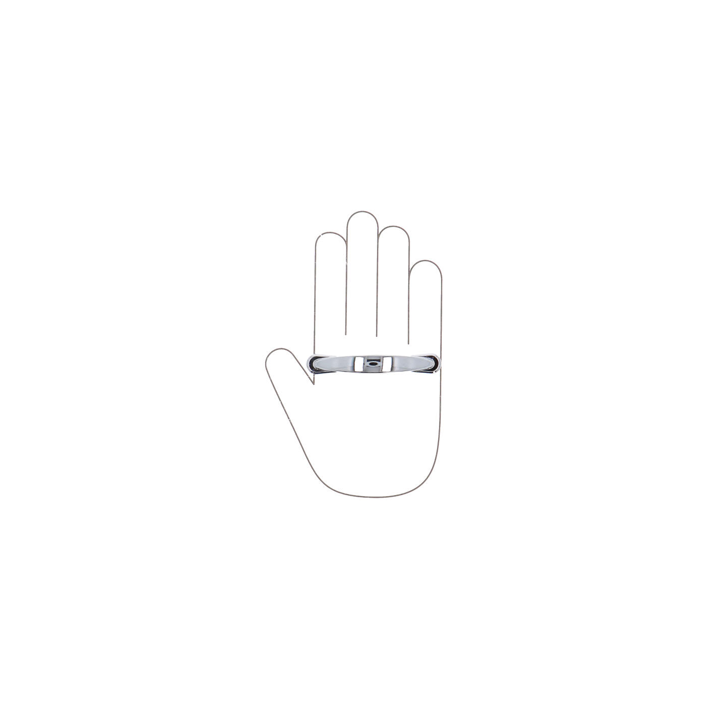 Maniglia per mobili - Cromo lucido - Lega di Zinco - Stile Contemporaneo - 90x21x14mm - immagine 4