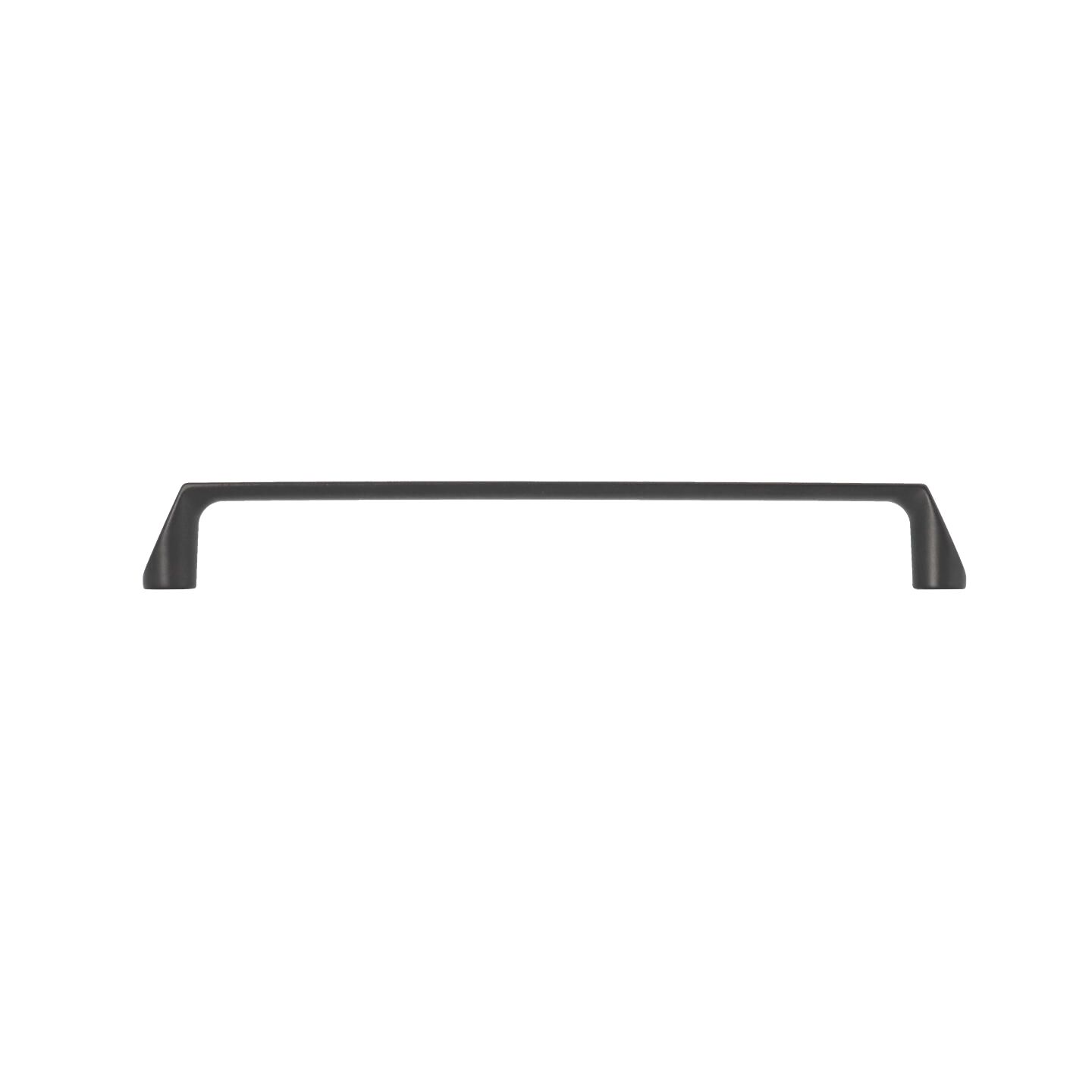 Maniglia per mobili - Laccato nero matt - Lega di Zinco - Stile Contemporaneo - 172x22x12mm - immagine 2
