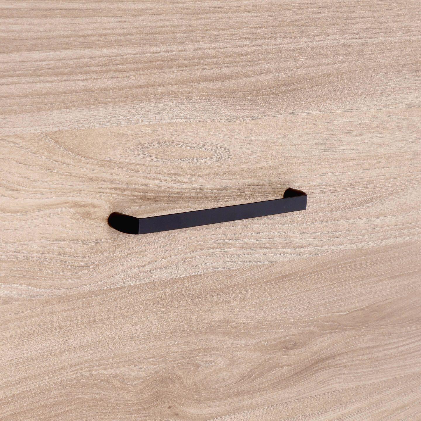 Maniglia per mobili - Laccato nero matt - Lega di Zinco - Stile Contemporaneo - 172x22x12mm - immagine 5