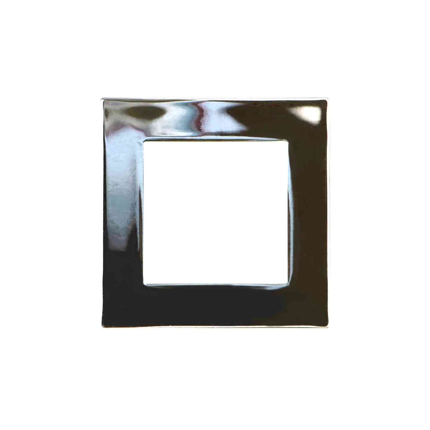 Maniglia per mobili - Cromo lucido - Lega di Zinco - Stile Contemporaneo - 90x18x90mm - immagine 3