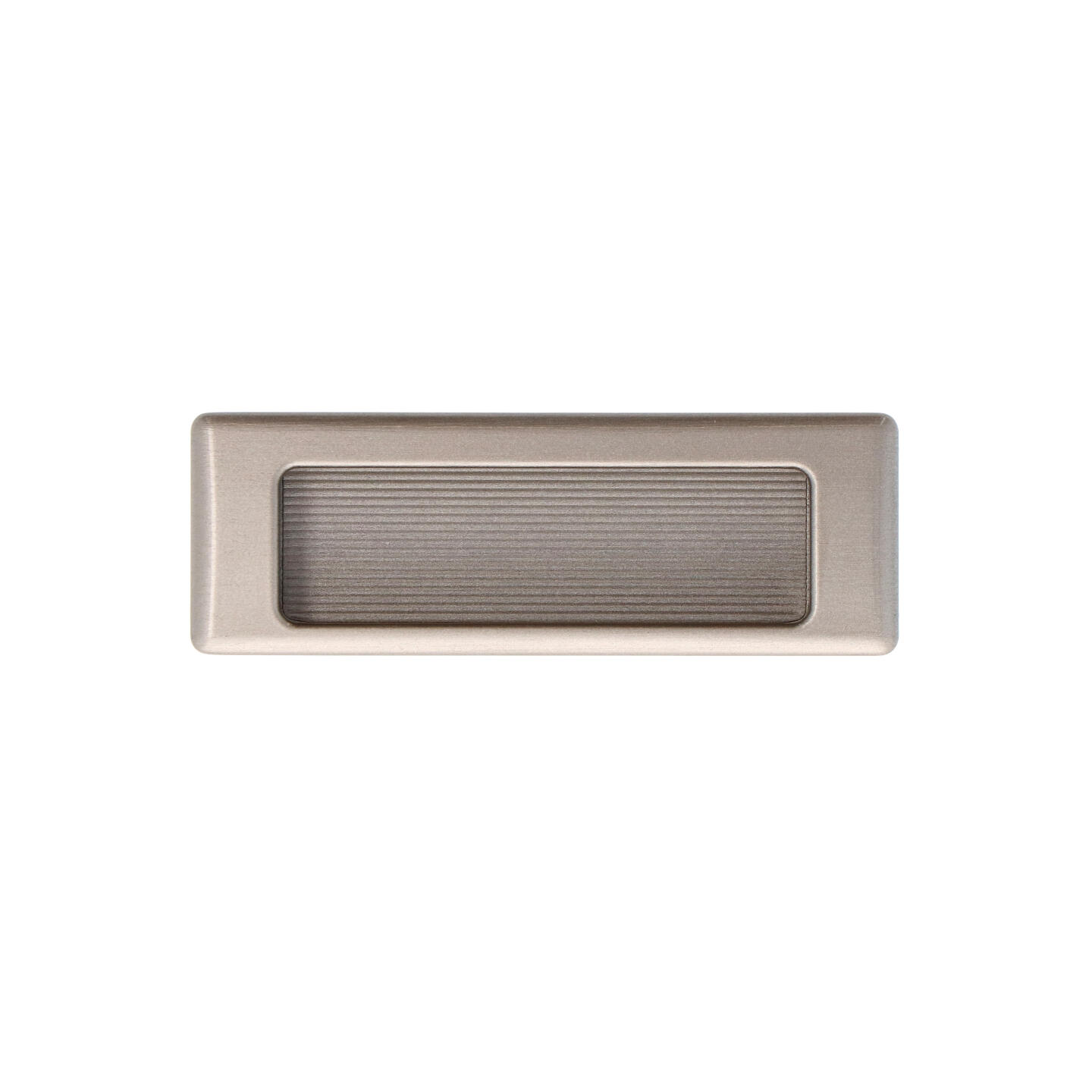 Maniglia ad incasso - Verniciato nickel satinato - Lega di Zinco - Stile Classico - 90x12x31mm - immagine 3