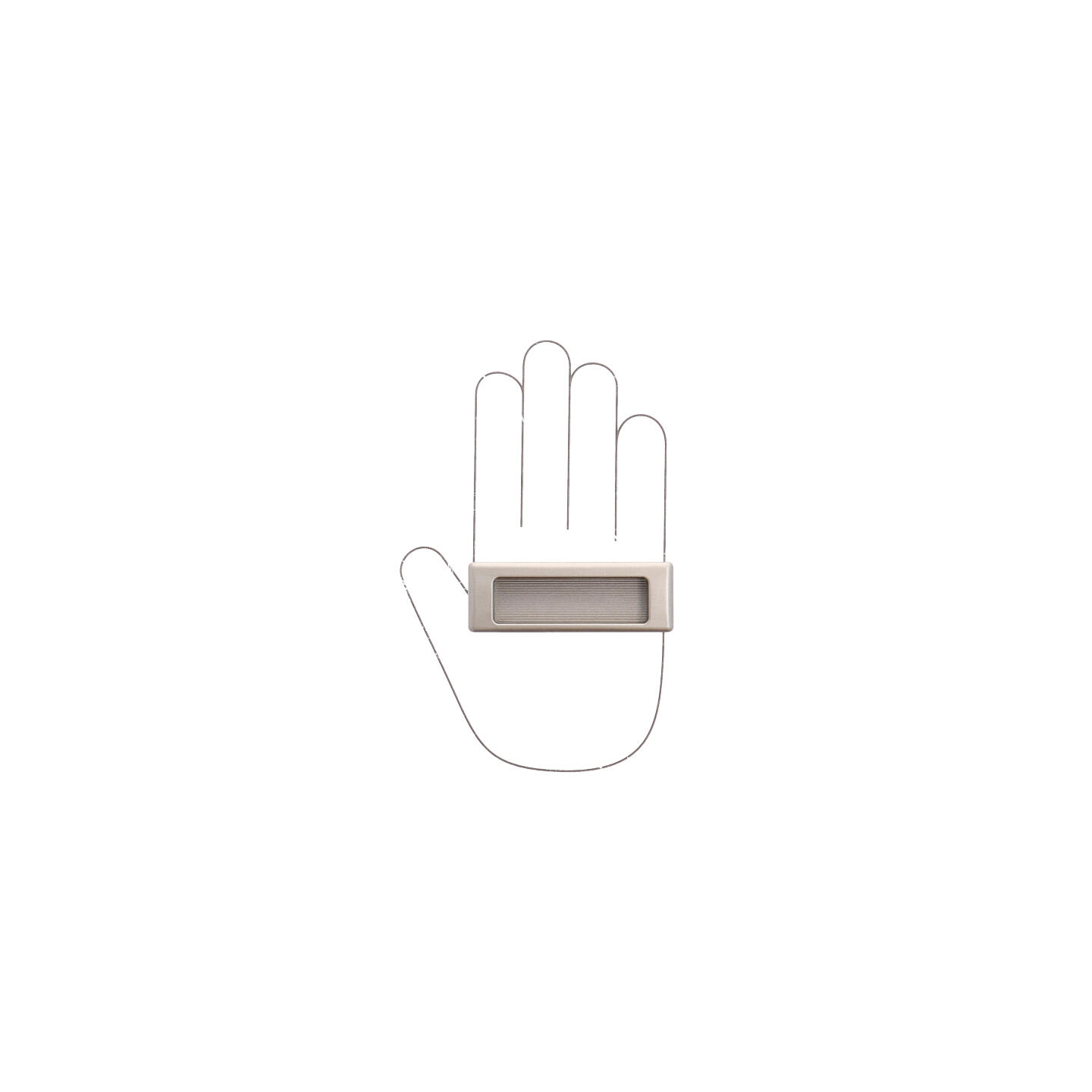 Maniglia ad incasso - Verniciato nickel satinato - Lega di Zinco - Stile Classico - 90x12x31mm - immagine 4