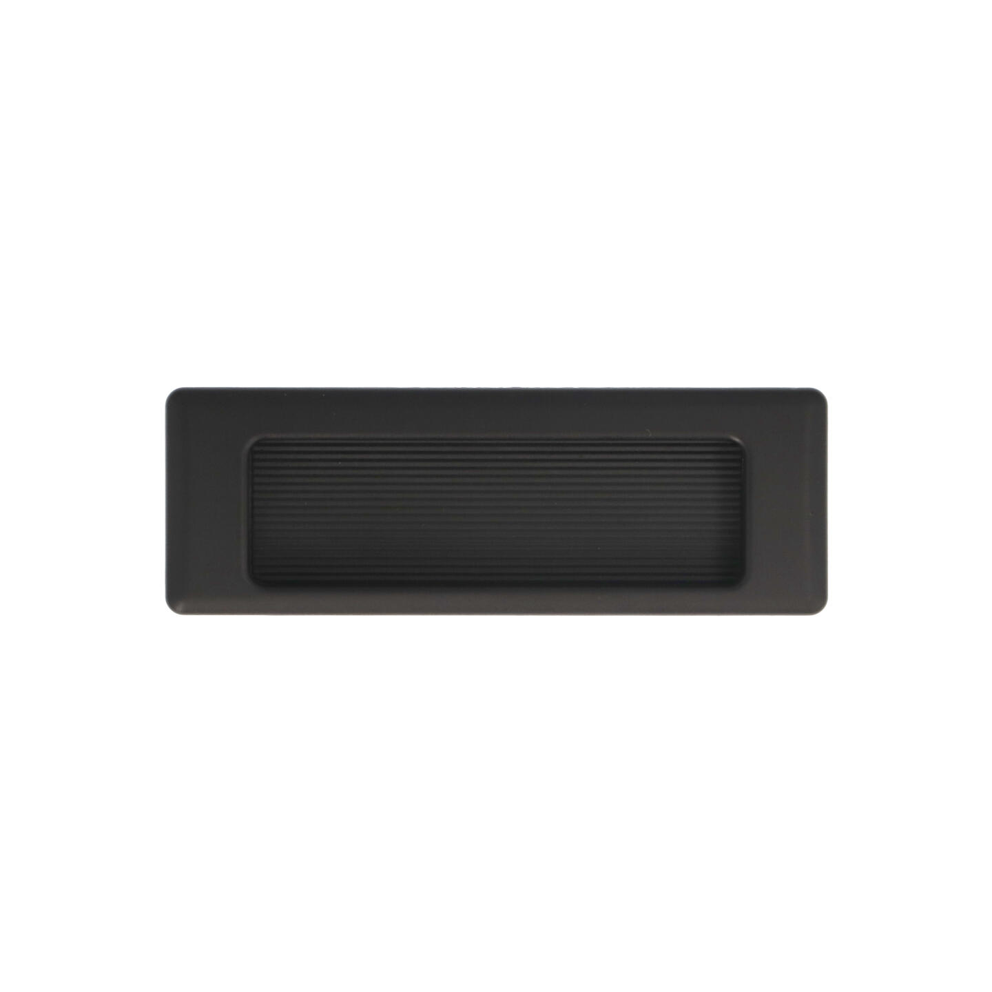 Maniglia ad incasso - Laccato nero matt - Lega di Zinco - Stile Classico - 90x12x31mm - immagine 3