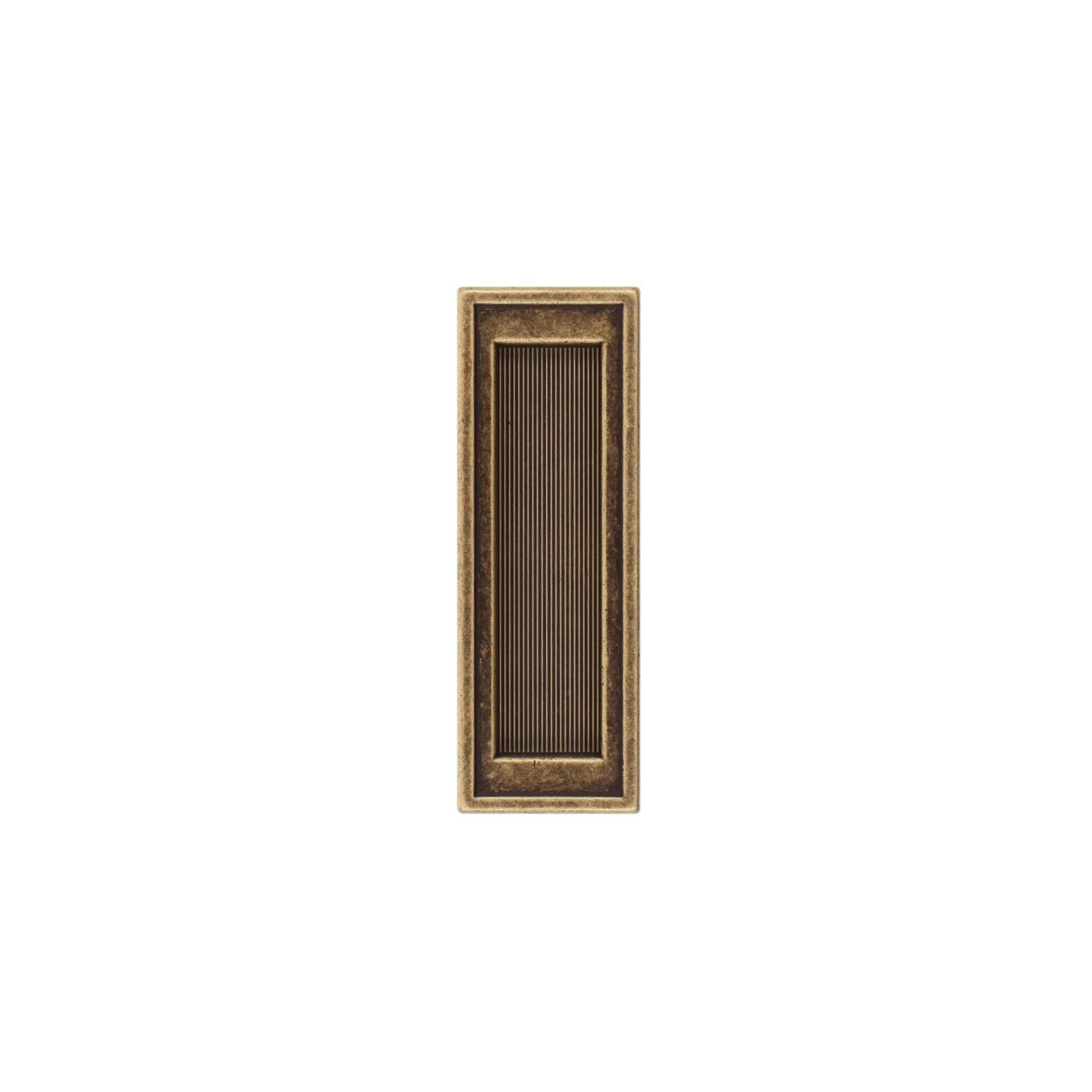 Maniglia ad incasso - Antica Firenze - Lega di Zinco - Stile Classico - 112x13x39mm - immagine 3