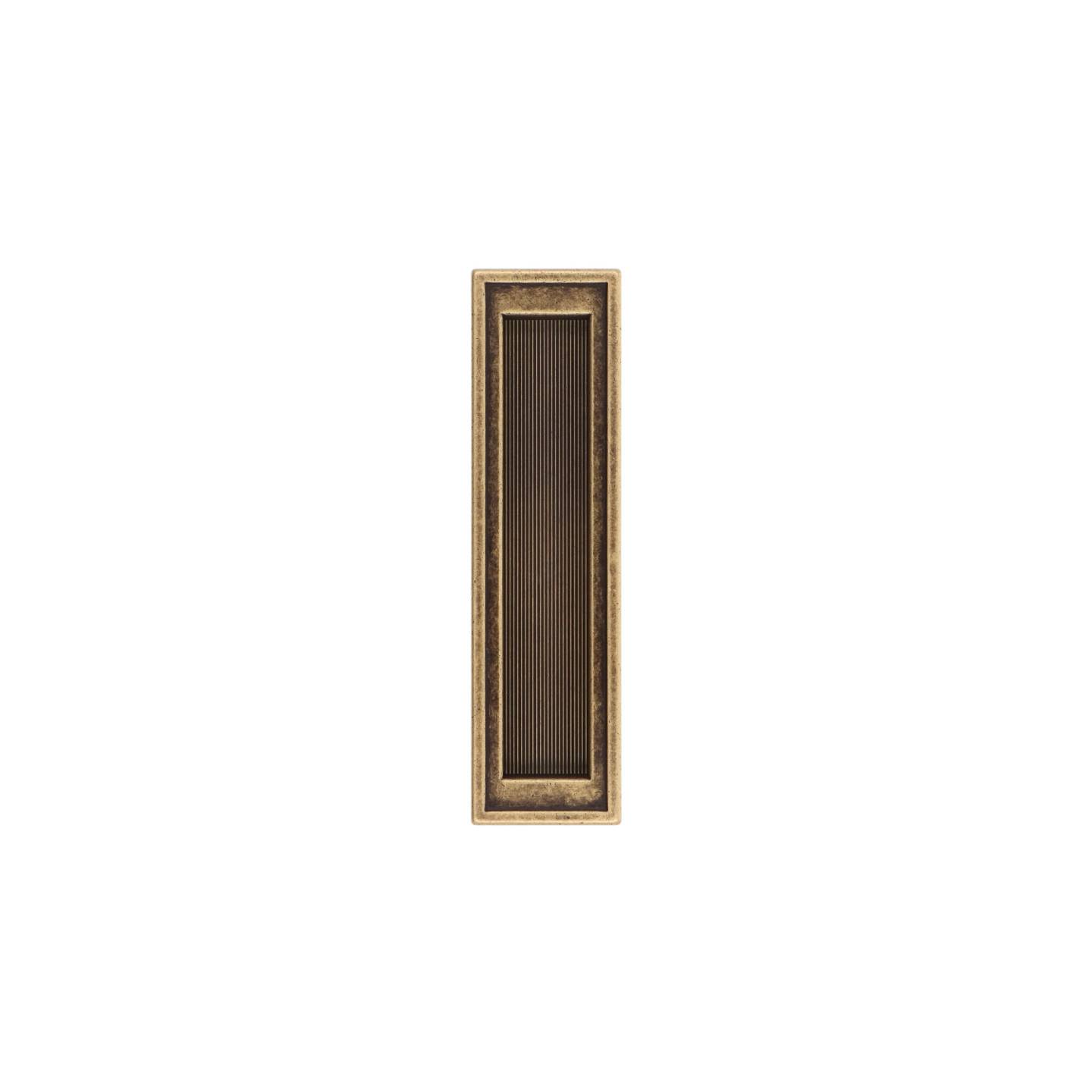 Maniglia ad incasso - Antica Firenze - Lega di Zinco - Stile Classico - 144x15x39mm - immagine 3