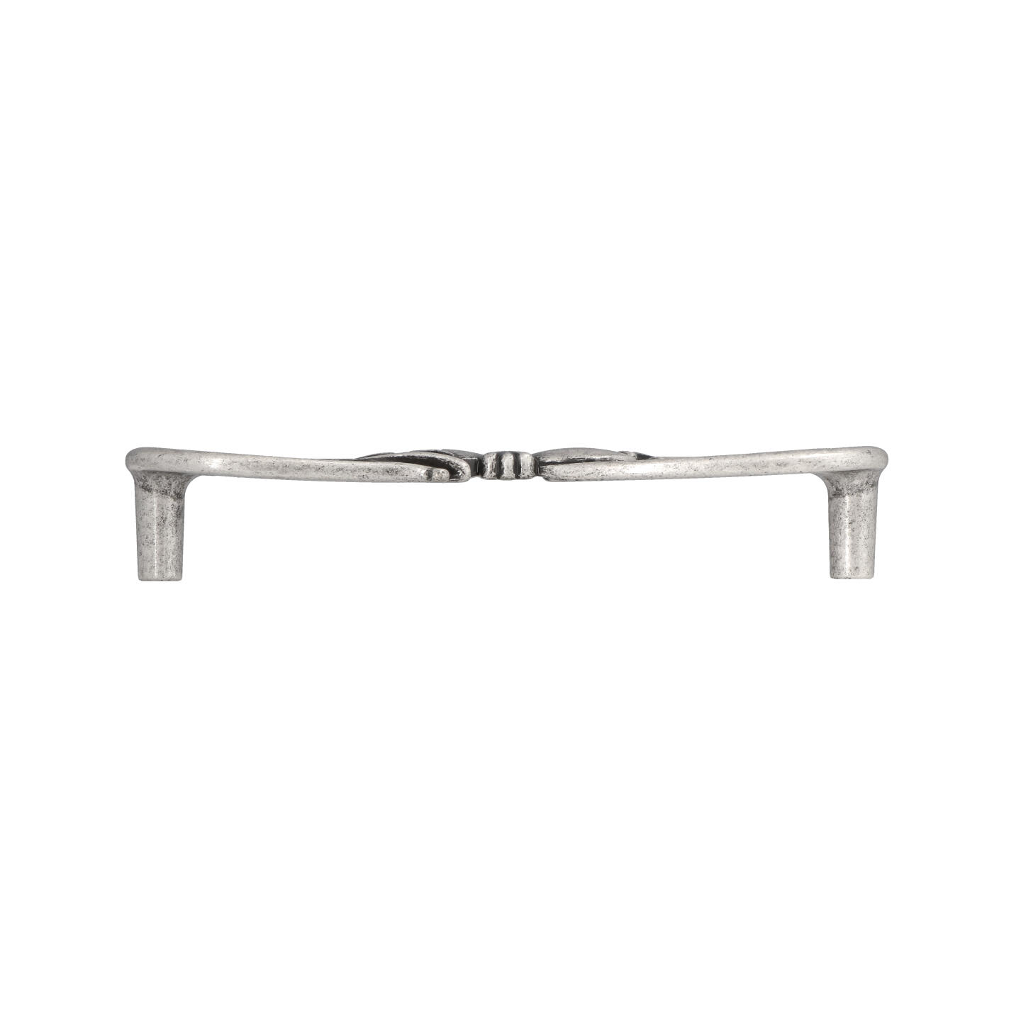 Maniglia per mobili - Argento vecchio brillante - Lega di Zinco - Stile Classico - 141x25x33mm - immagine 2