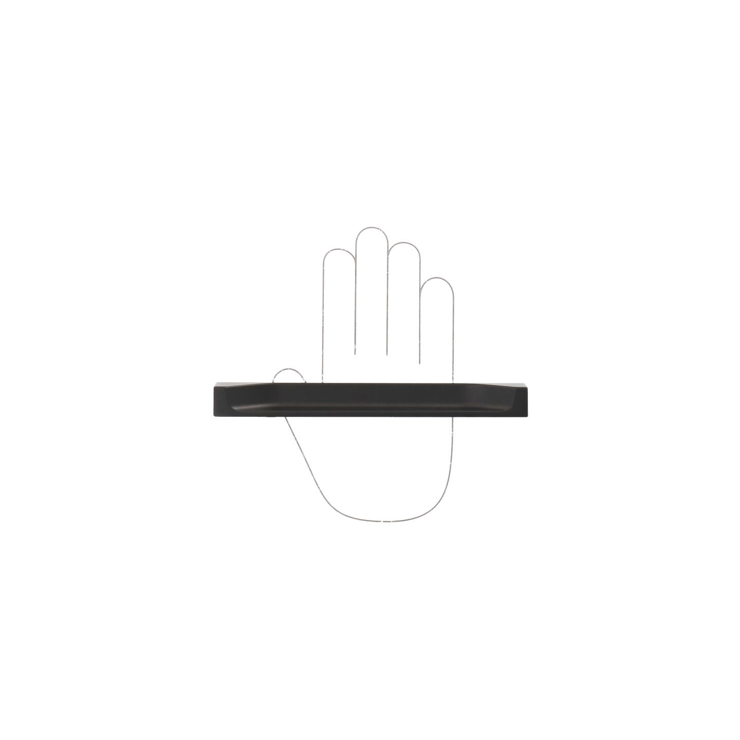 Maniglia ad incasso - Laccato nero matt - Lega di Zinco - Stile Contemporaneo - 201x17x19mm - immagine 4