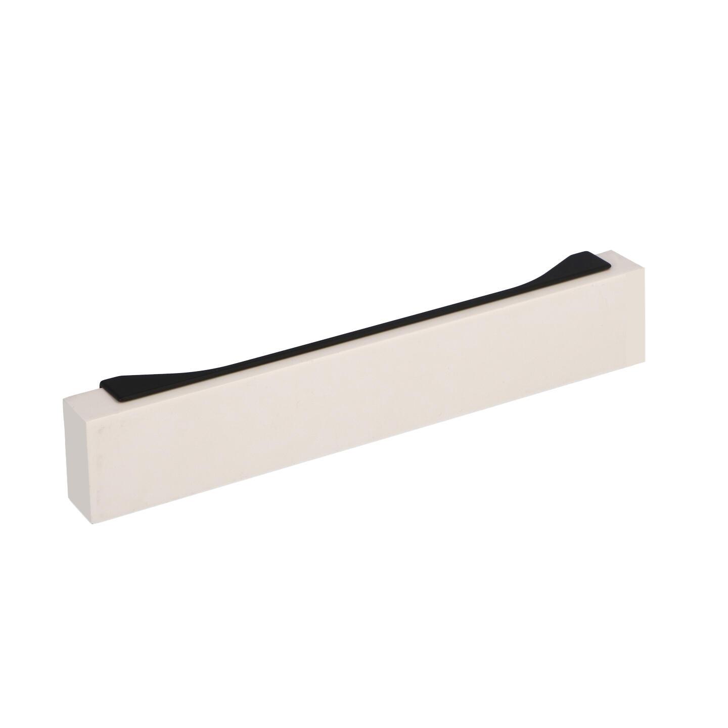 Maniglia ad incasso - Laccato nero matt - Lega di Zinco - Stile Contemporaneo - 201x17x19mm - immagine 5