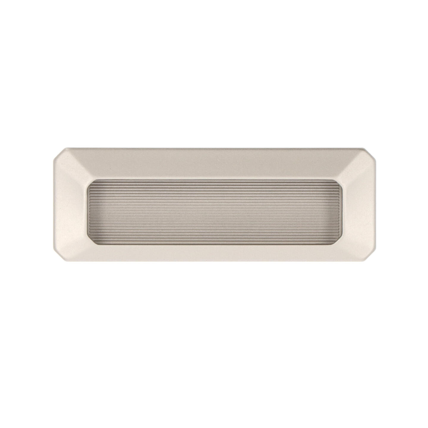 Maniglia ad incasso - Alucover platino - Lega di Zinco - Stile Contemporaneo - 112x6x40mm - immagine 3