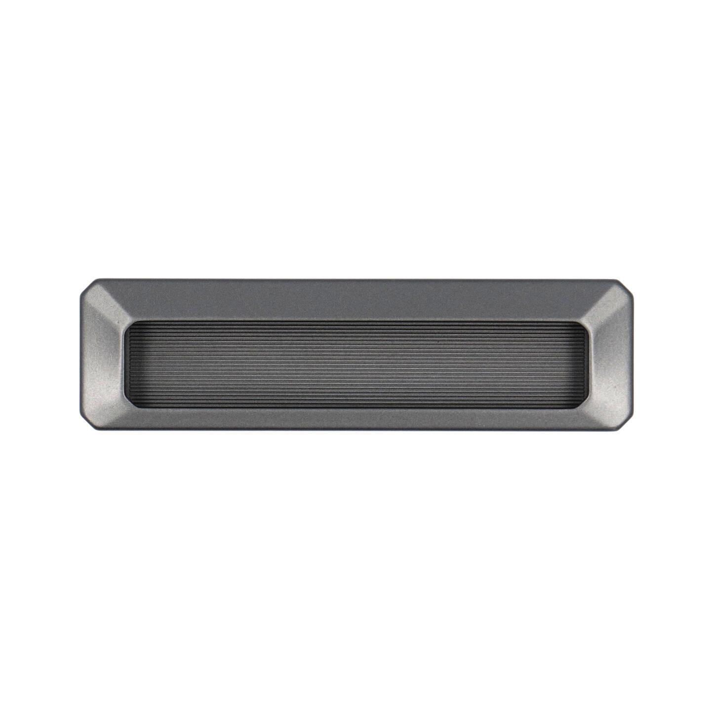 Maniglia ad incasso - Alucover grafite - Lega di Zinco - Stile Contemporaneo - 144x6x40mm - immagine 3