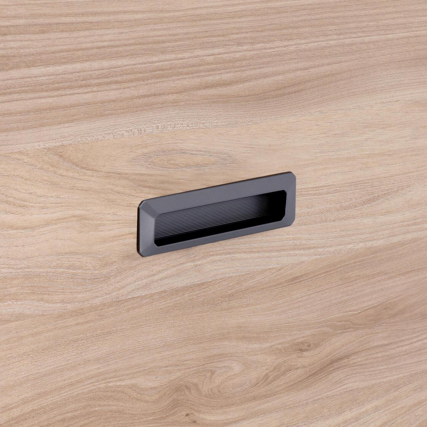Maniglia ad incasso - Alucover grafite - Lega di Zinco - Stile Contemporaneo - 144x6x40mm - immagine 5