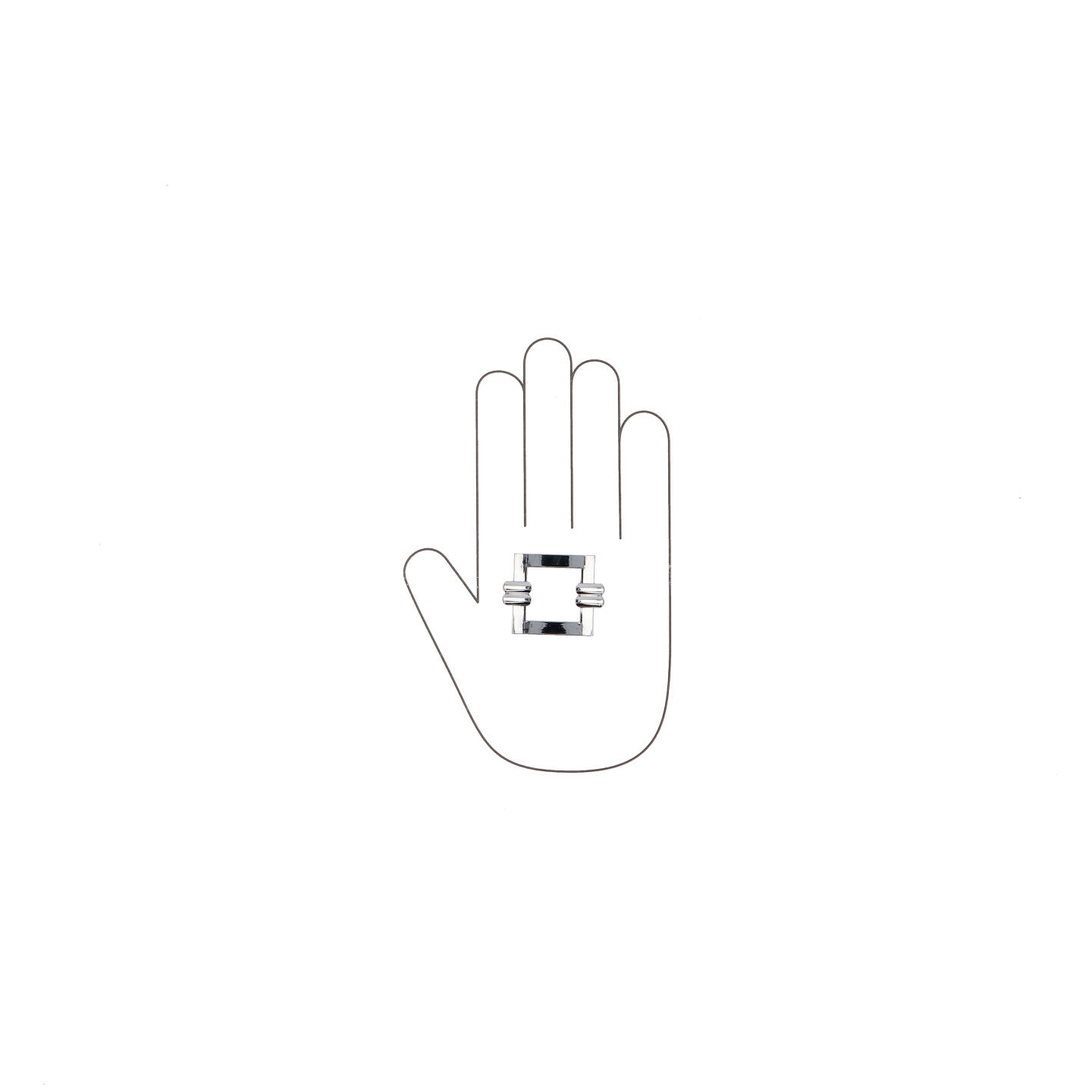 Pomolo per mobili - Cromo lucido - Lega di Zinco - Stile Contemporaneo - 44x20x35mm - immagine 4