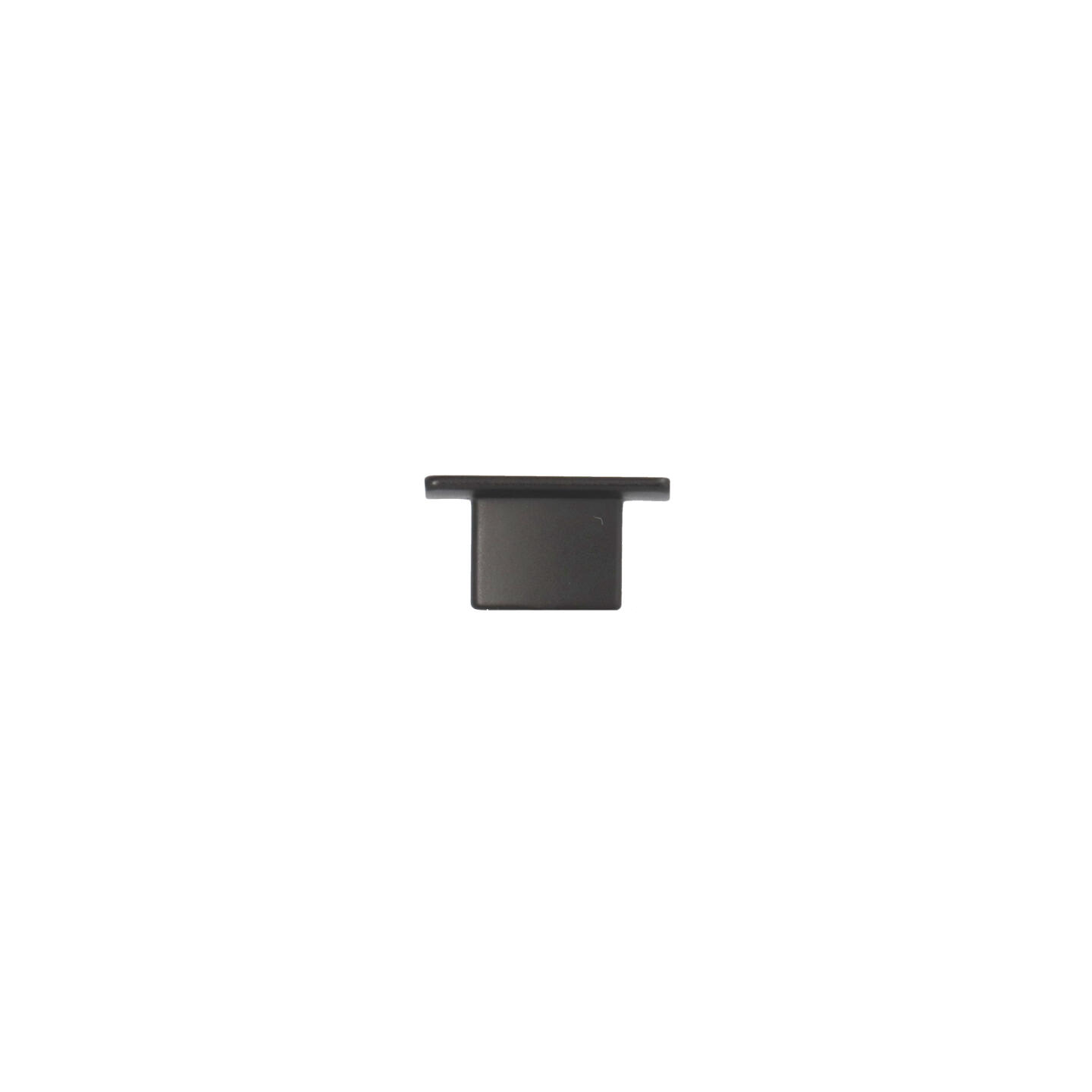 Pomolo per mobili - Laccato nero matt - Lega di Zinco - Stile Contemporaneo - 30x16x15mm - immagine 2
