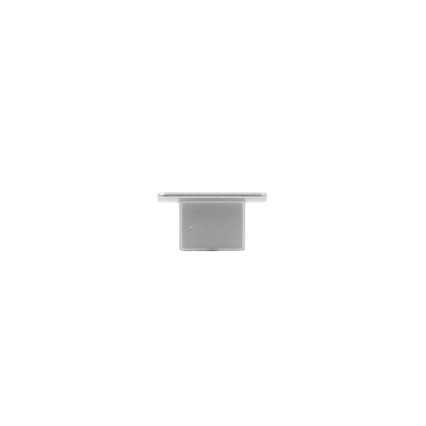 Pomolo per mobili - Verniciato alluminio matt - Lega di Zinco - Stile Contemporaneo - 30x16x15mm - immagine 2