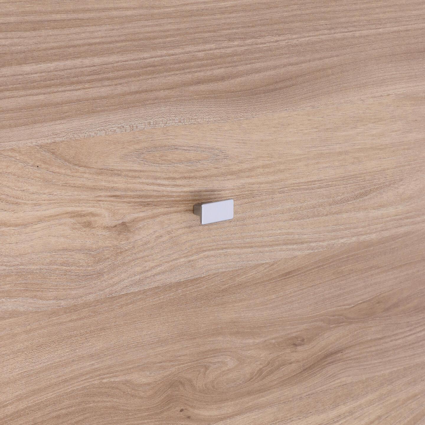 Pomolo per mobili - Verniciato alluminio matt - Lega di Zinco - Stile Contemporaneo - 30x16x15mm - immagine 5