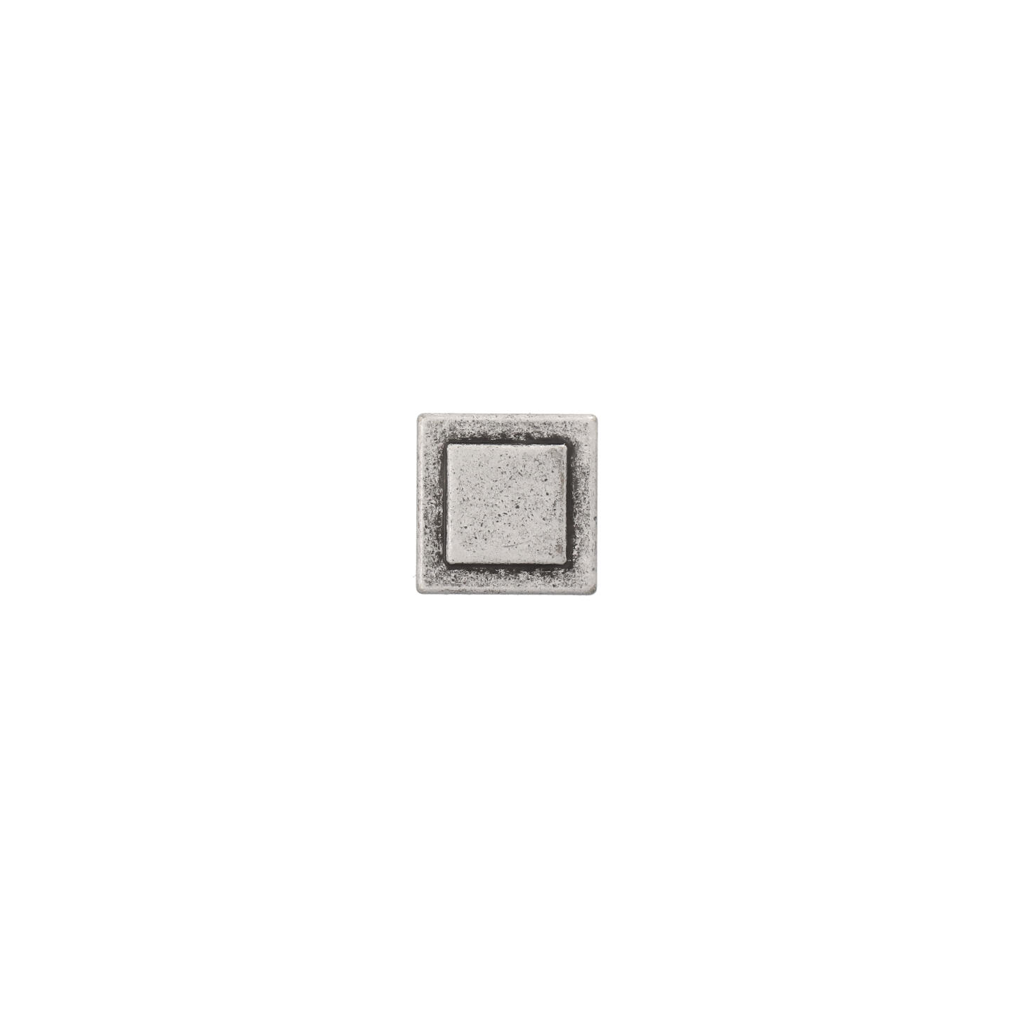 Pomolo per mobili - Argento vecchio brillante - Lega di Zinco - Stile Classico - 24x24x24mm - immagine 3