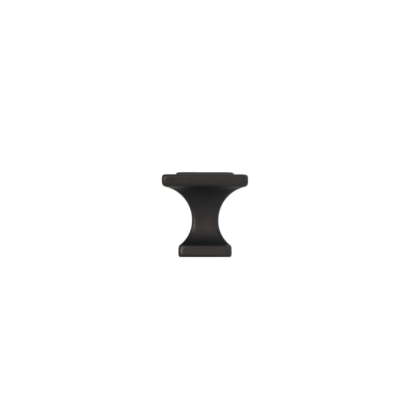 Pomolo per mobili - Laccato nero matt - Lega di Zinco - Stile Classico - 24x24x24mm - immagine 2
