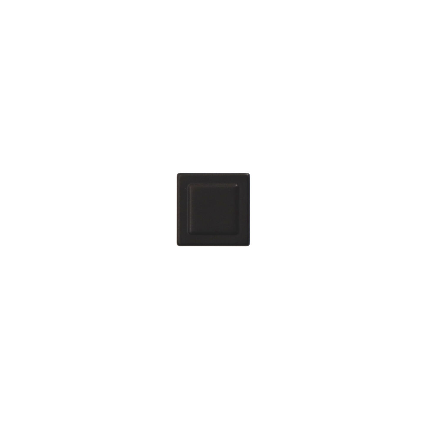 Pomolo per mobili - Laccato nero matt - Lega di Zinco - Stile Classico - 24x24x24mm - immagine 3