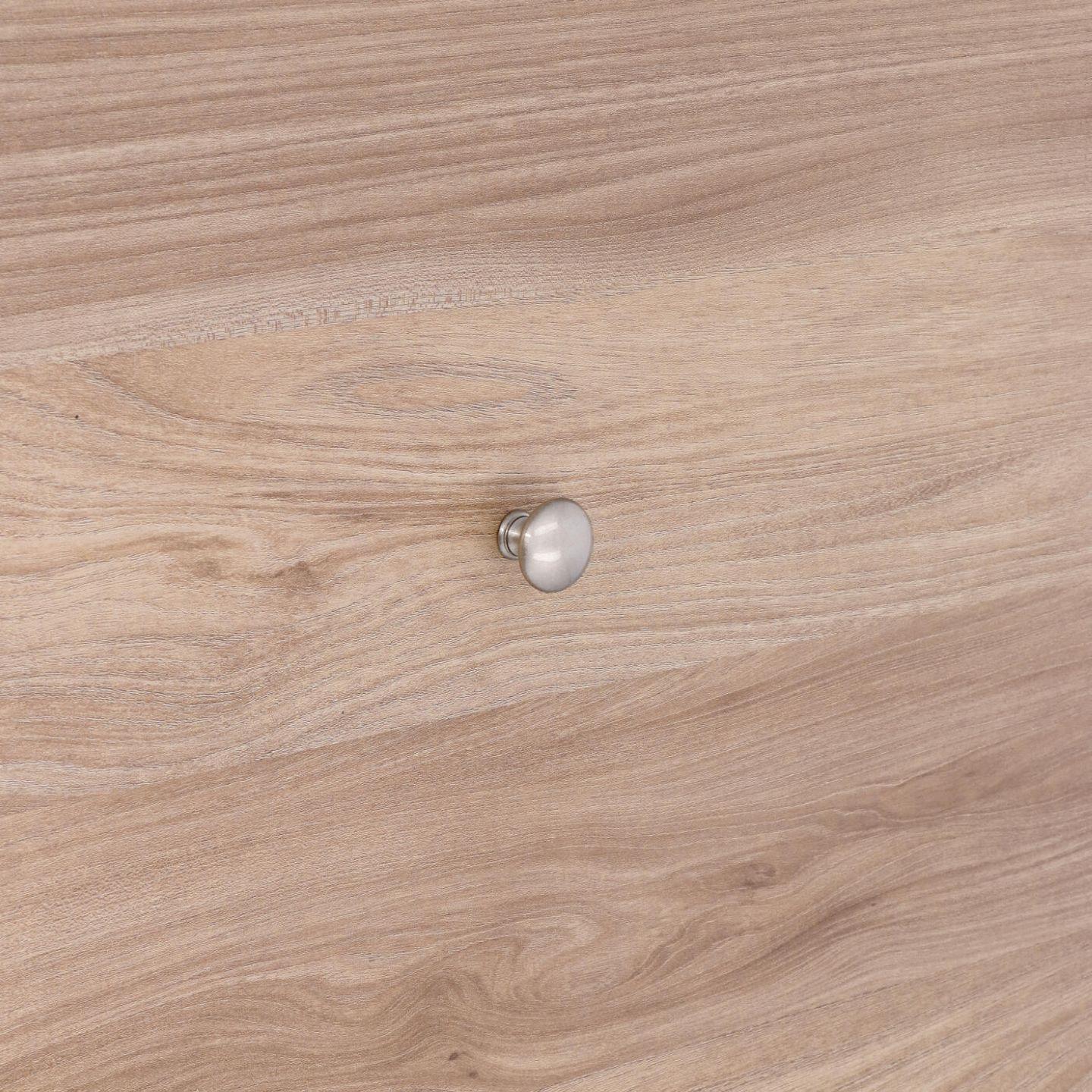 Pomolo per mobili - Verniciato nickel satinato - Lega di Zinco - Stile Classico - 0x21x0mm - immagine 5