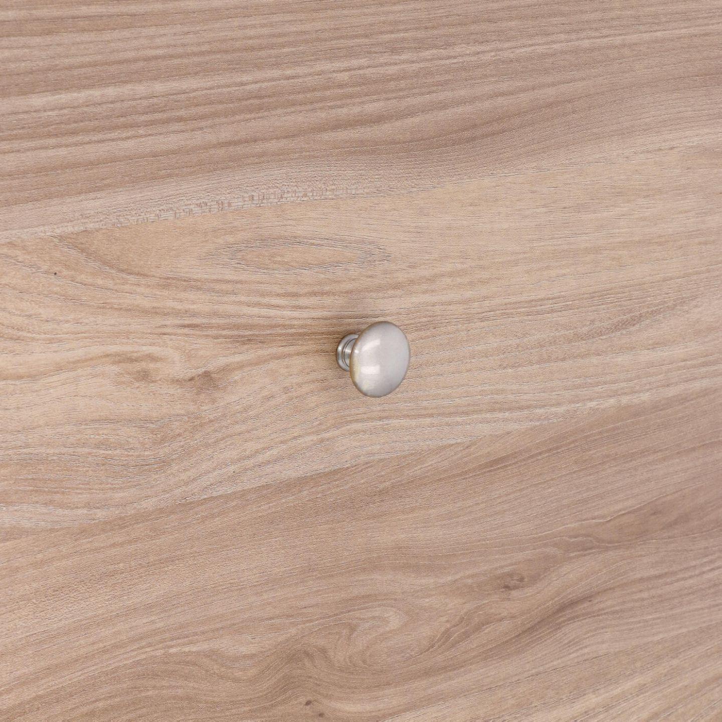 Pomolo per mobili - Verniciato nickel satinato - Lega di Zinco - Stile Classico - 0x24x0mm - immagine 5