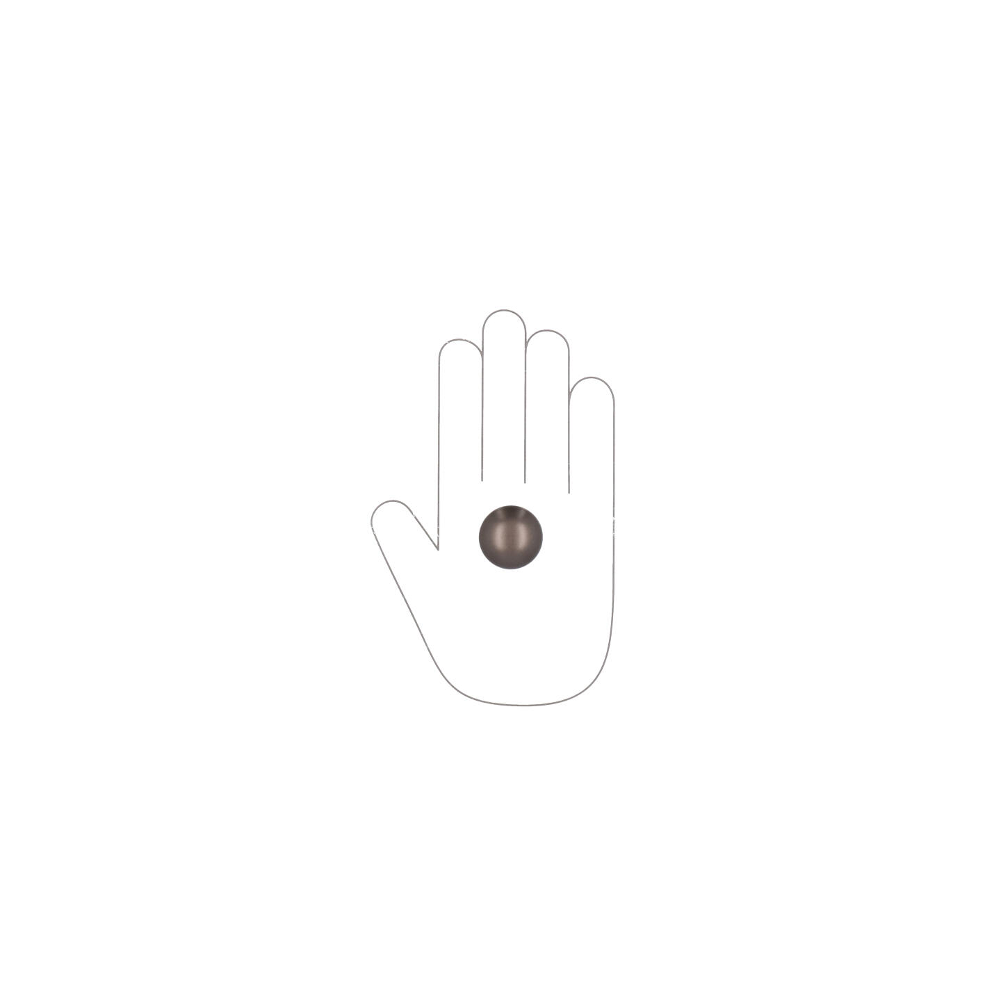 Pomolo per mobili - Alucover brown - Lega di Zinco - Stile Classico - 0x24x0mm - immagine 4