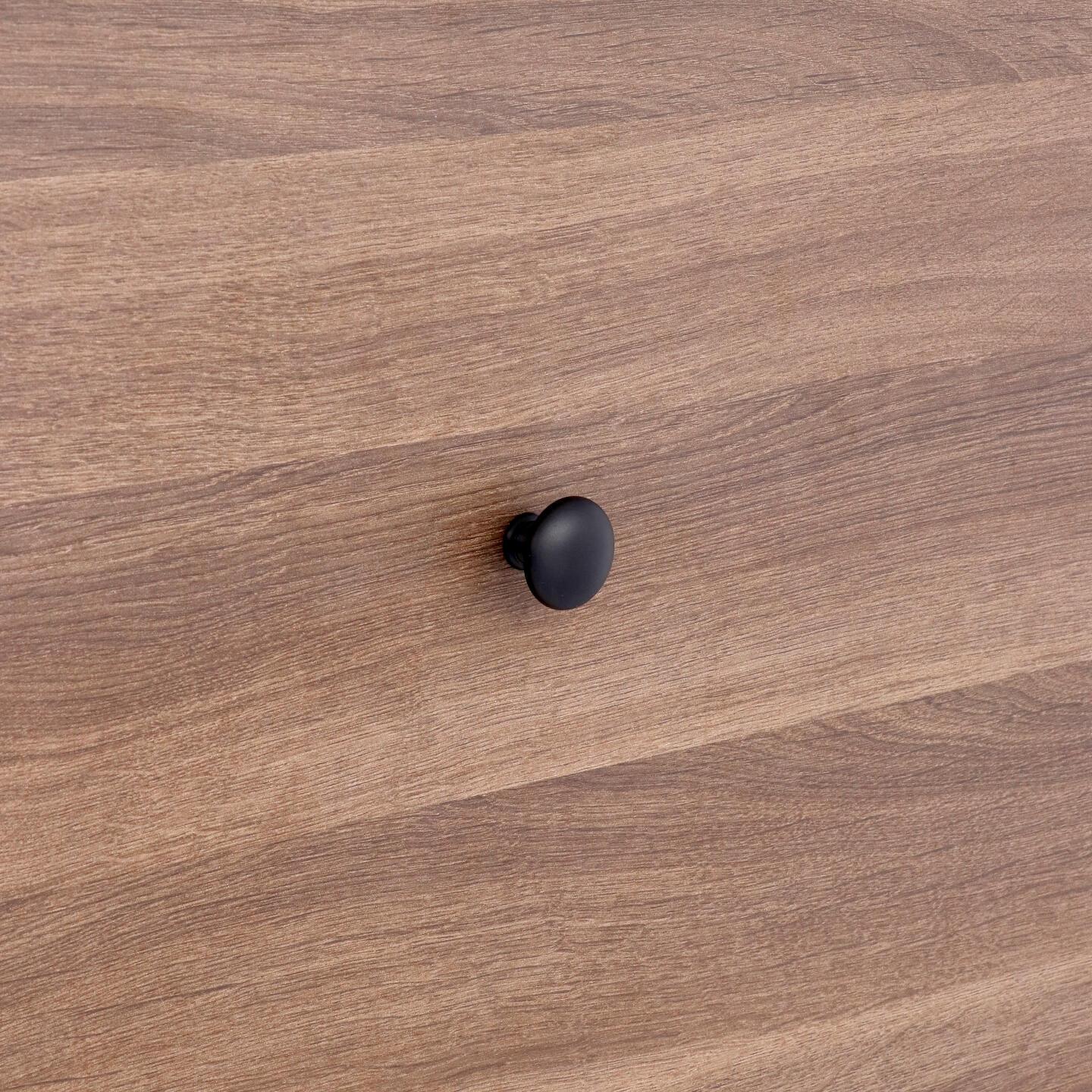 Pomolo per mobili - Laccato nero matt - Lega di Zinco - Stile Classico - 0x24x0mm - immagine 5