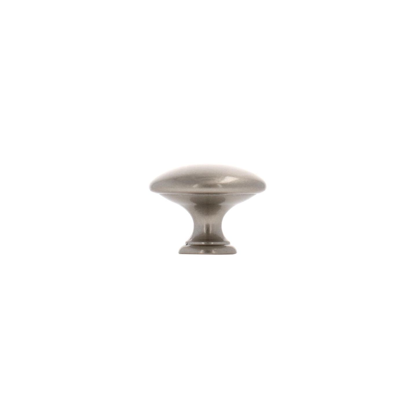 Pomolo per mobili - Verniciato nickel satinato - Lega di Zinco - Stile Classico - 0x27x0mm - immagine 2