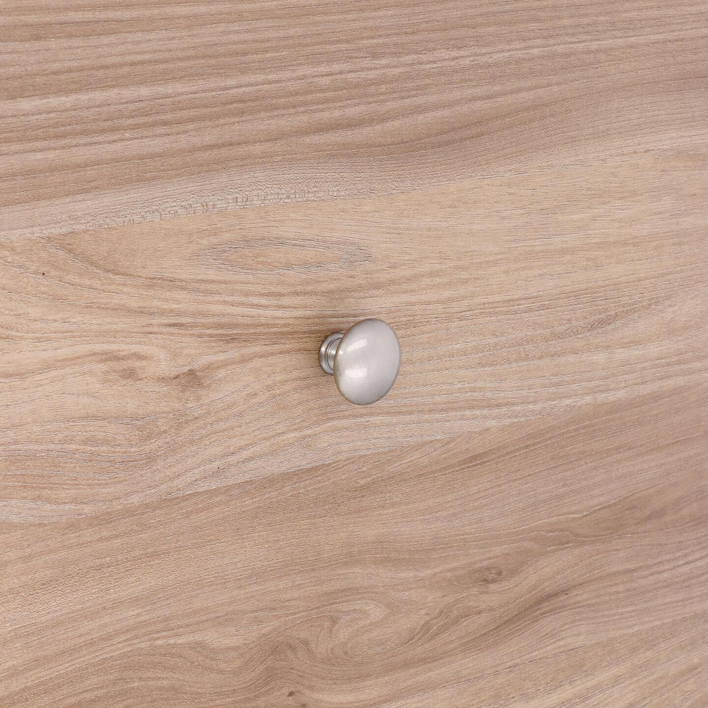 Pomolo per mobili - Verniciato nickel satinato - Lega di Zinco - Stile Classico - 0x27x0mm - immagine 5