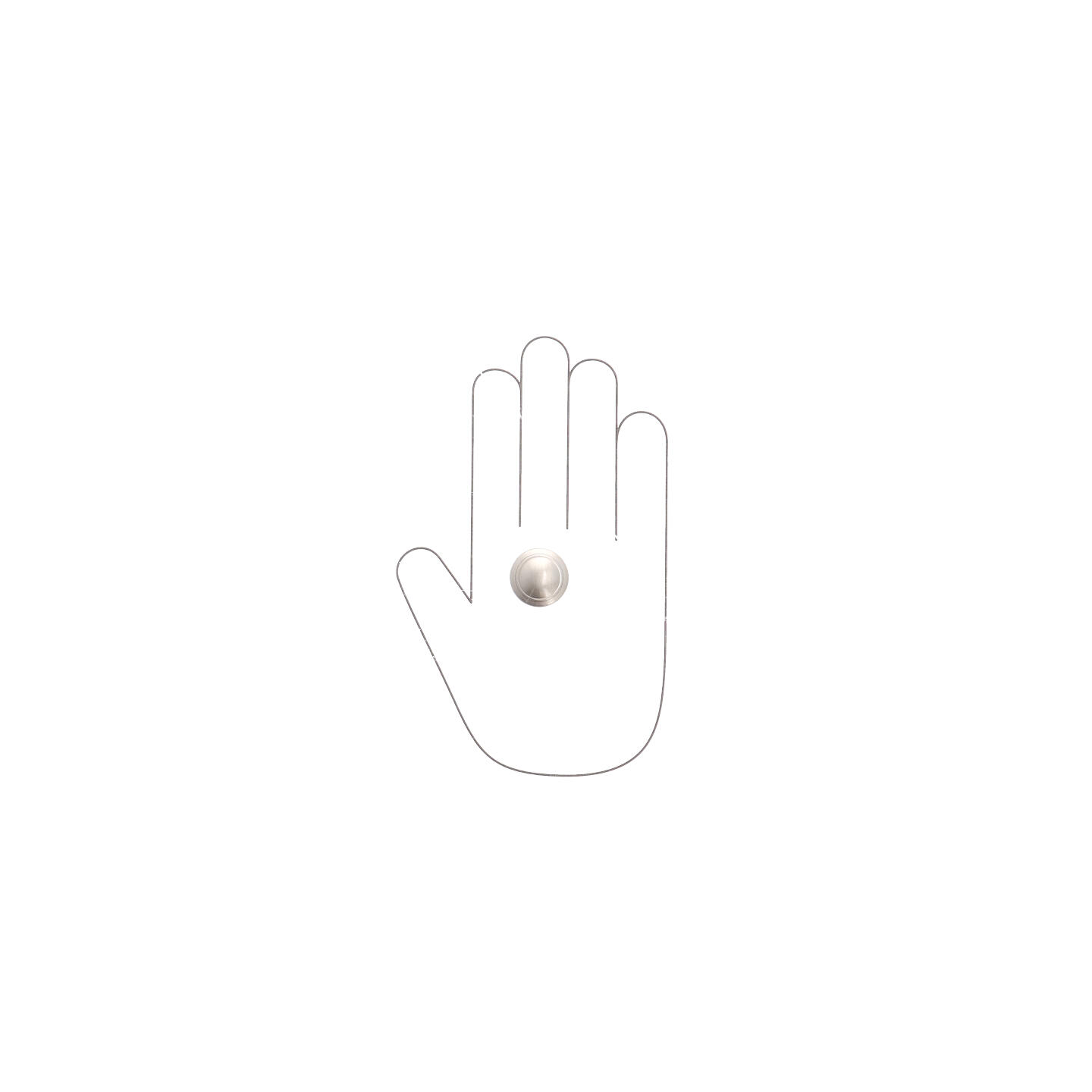 Pomolo per mobili - Verniciato nickel satinato - Lega di Zinco - Stile Classico - 0x22x0mm - immagine 4