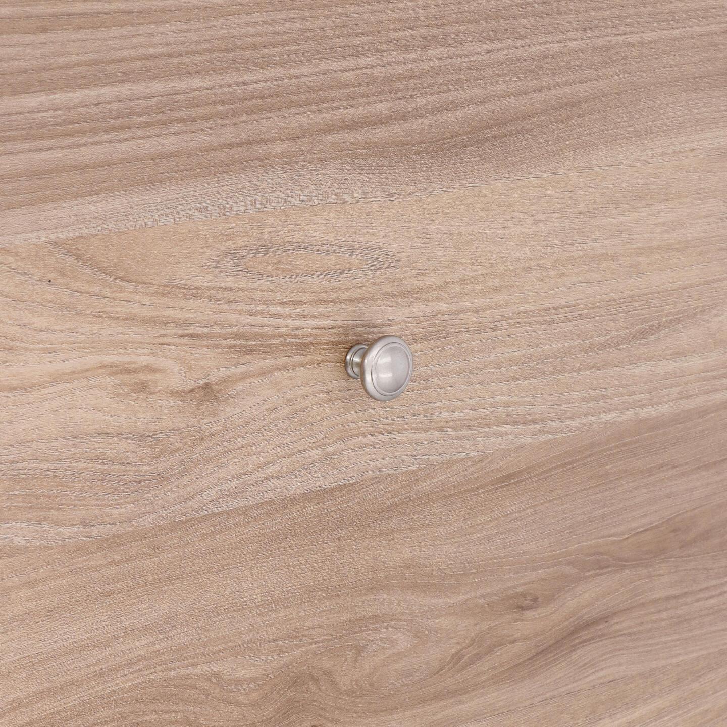 Pomolo per mobili - Verniciato nickel satinato - Lega di Zinco - Stile Classico - 0x22x0mm - immagine 5