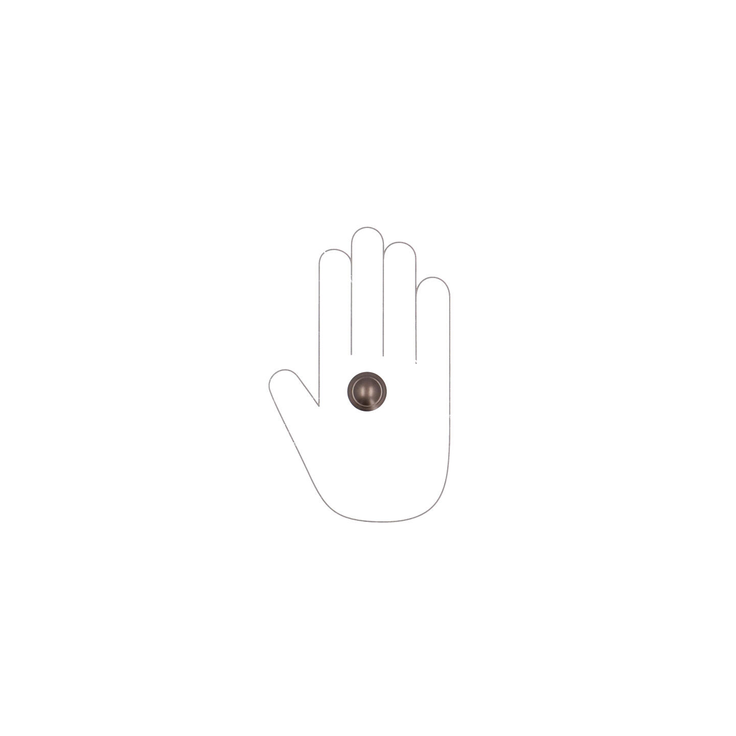 Pomolo per mobili - Alucover brown - Lega di Zinco - Stile Classico - 0x22x0mm - immagine 4