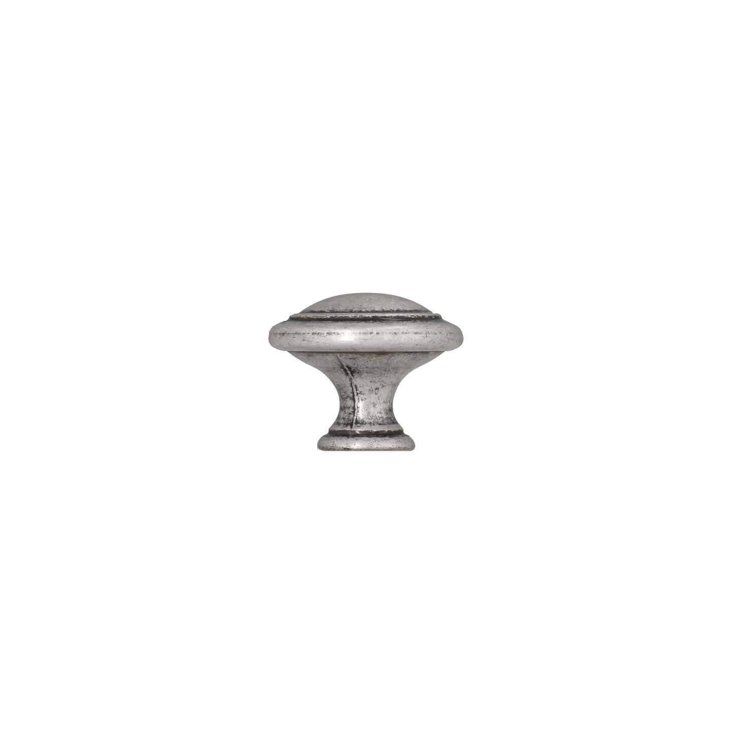 Pomolo per mobili - Argento vecchio brillante - Lega di Zinco - Stile Classico - 0x22x0mm - immagine 2