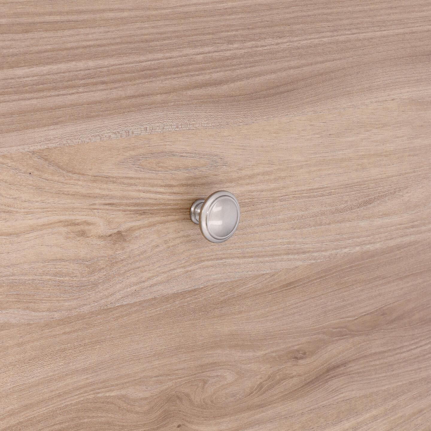 Pomolo per mobili - Verniciato nickel satinato - Lega di Zinco - Stile Classico - 0x28x0mm - immagine 5