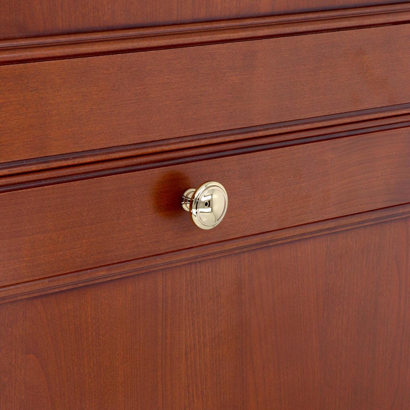 Pomolo per mobili - Placcato oro - Lega di Zinco - Stile Classico - 0x28x0mm - immagine 5