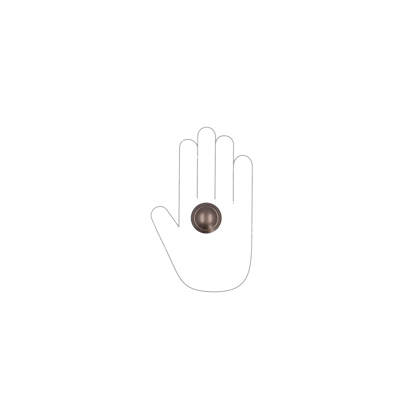 Pomolo per mobili - Alucover brown - Lega di Zinco - Stile Classico - 0x28x0mm - immagine 4