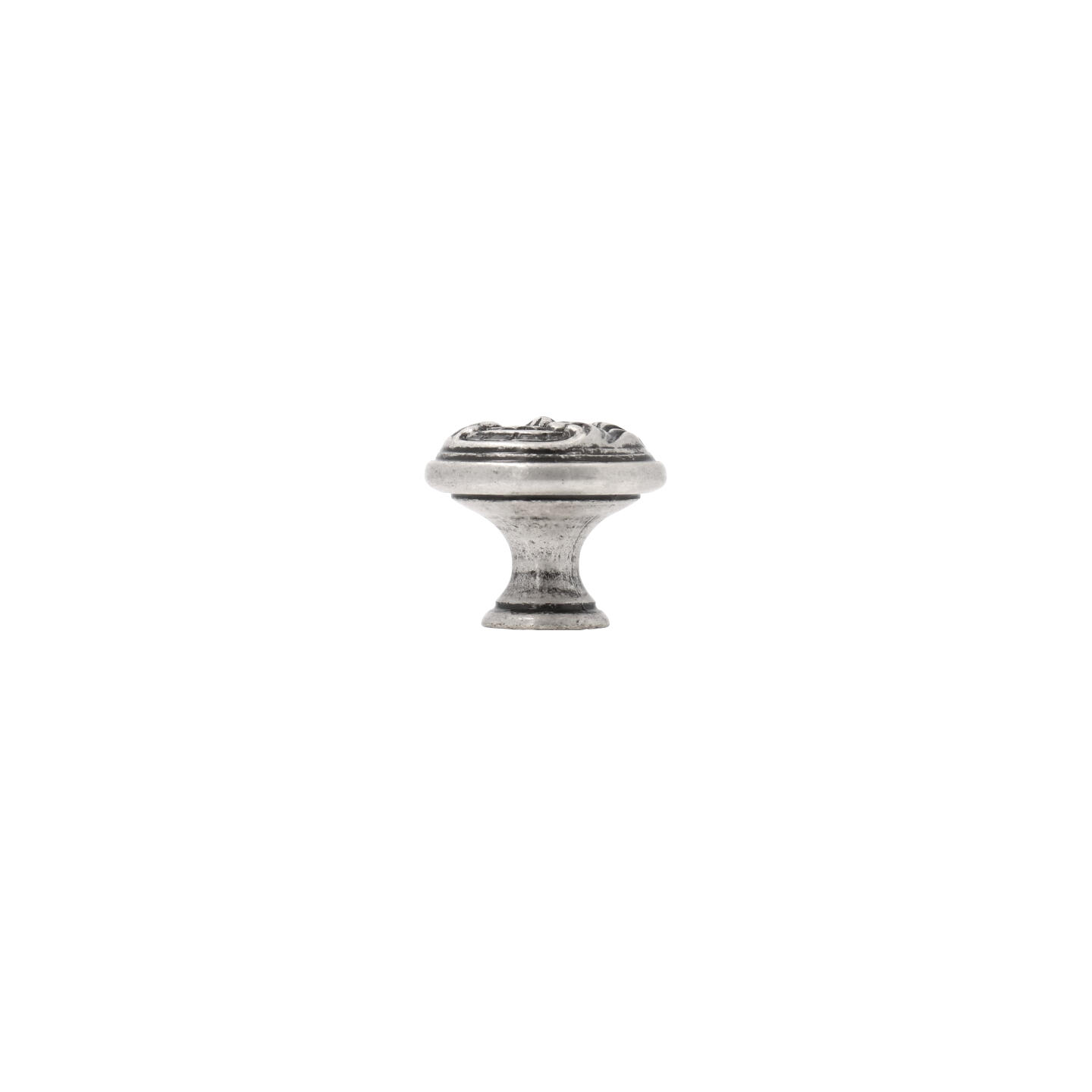 Pomolo per mobili - Argento vecchio brillante - Lega di Zinco - Stile Classico - 0x22x0mm - immagine 2