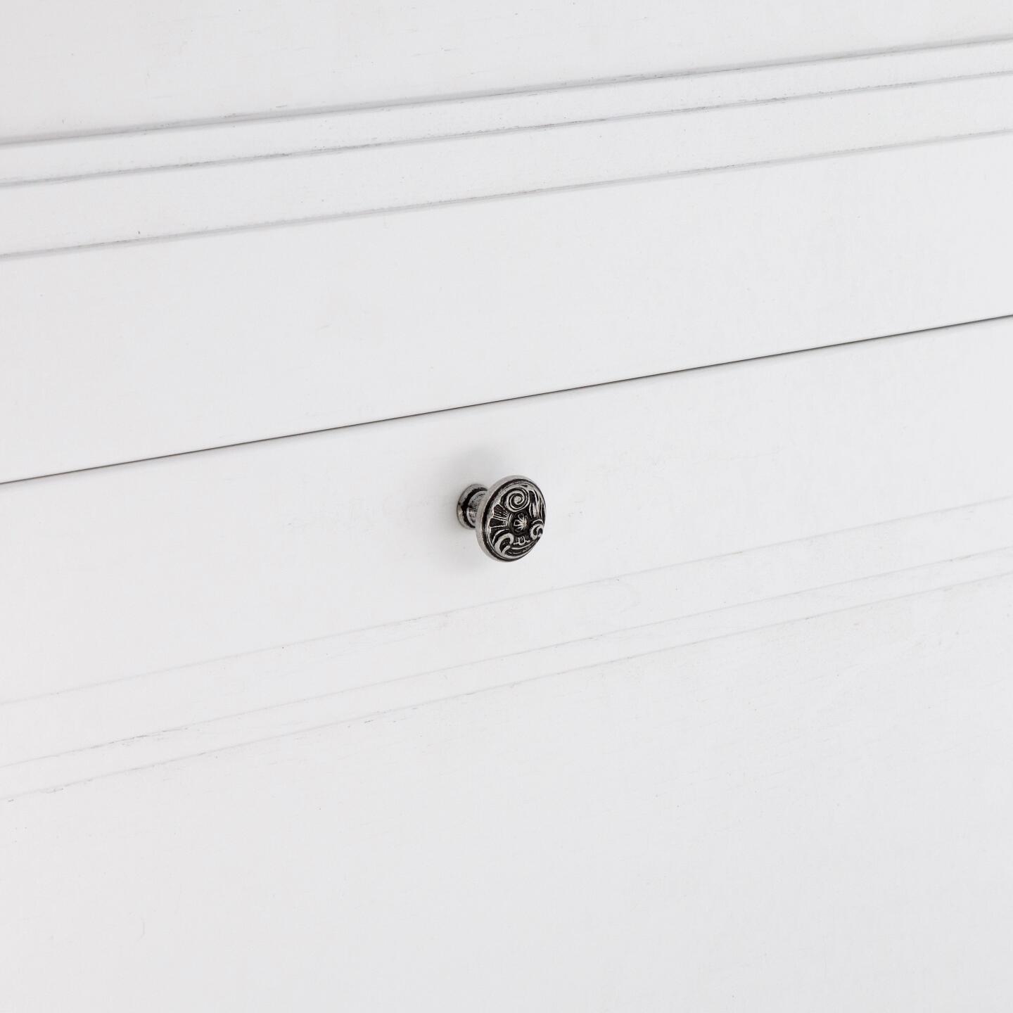 Pomolo per mobili - Argento vecchio brillante - Lega di Zinco - Stile Classico - 0x22x0mm - immagine 5