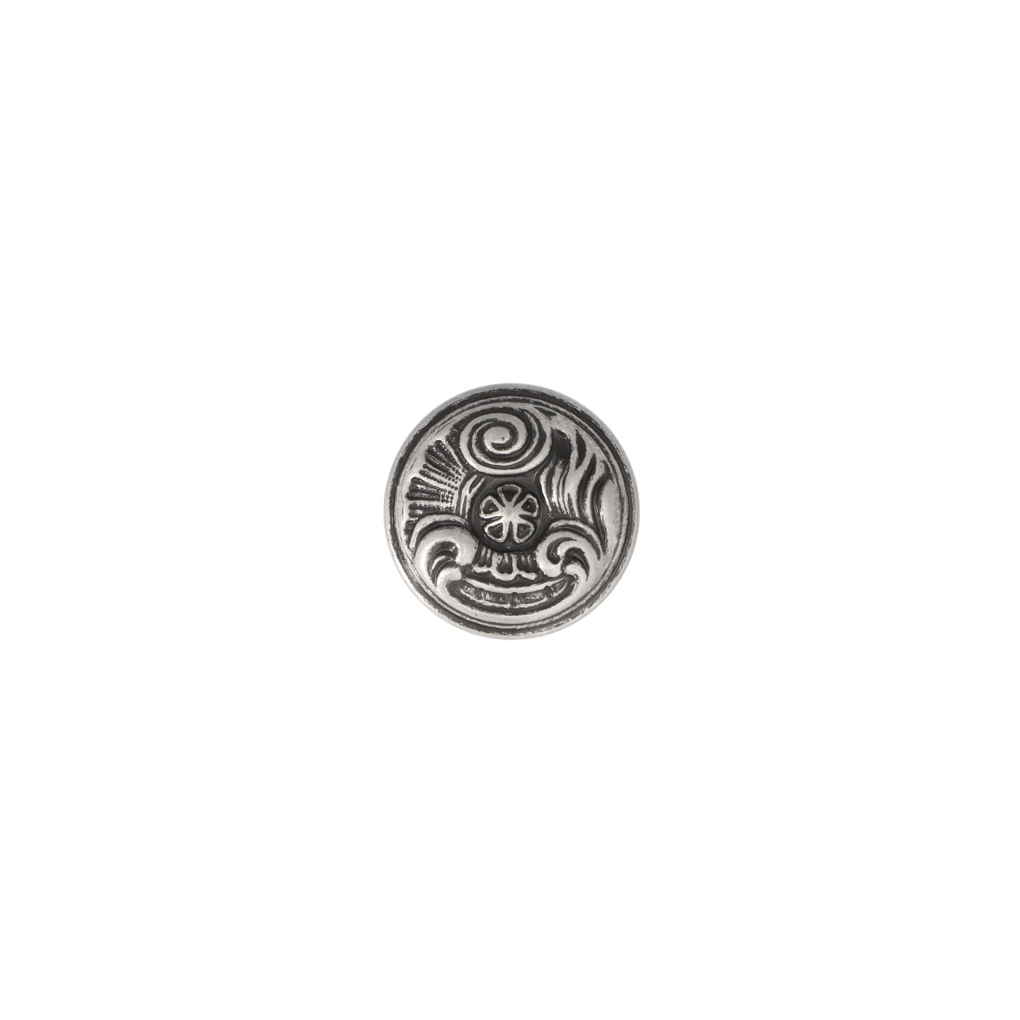 Pomolo per mobili - Argento vecchio brillante - Lega di Zinco - Stile Classico - 0x28x0mm - immagine 3
