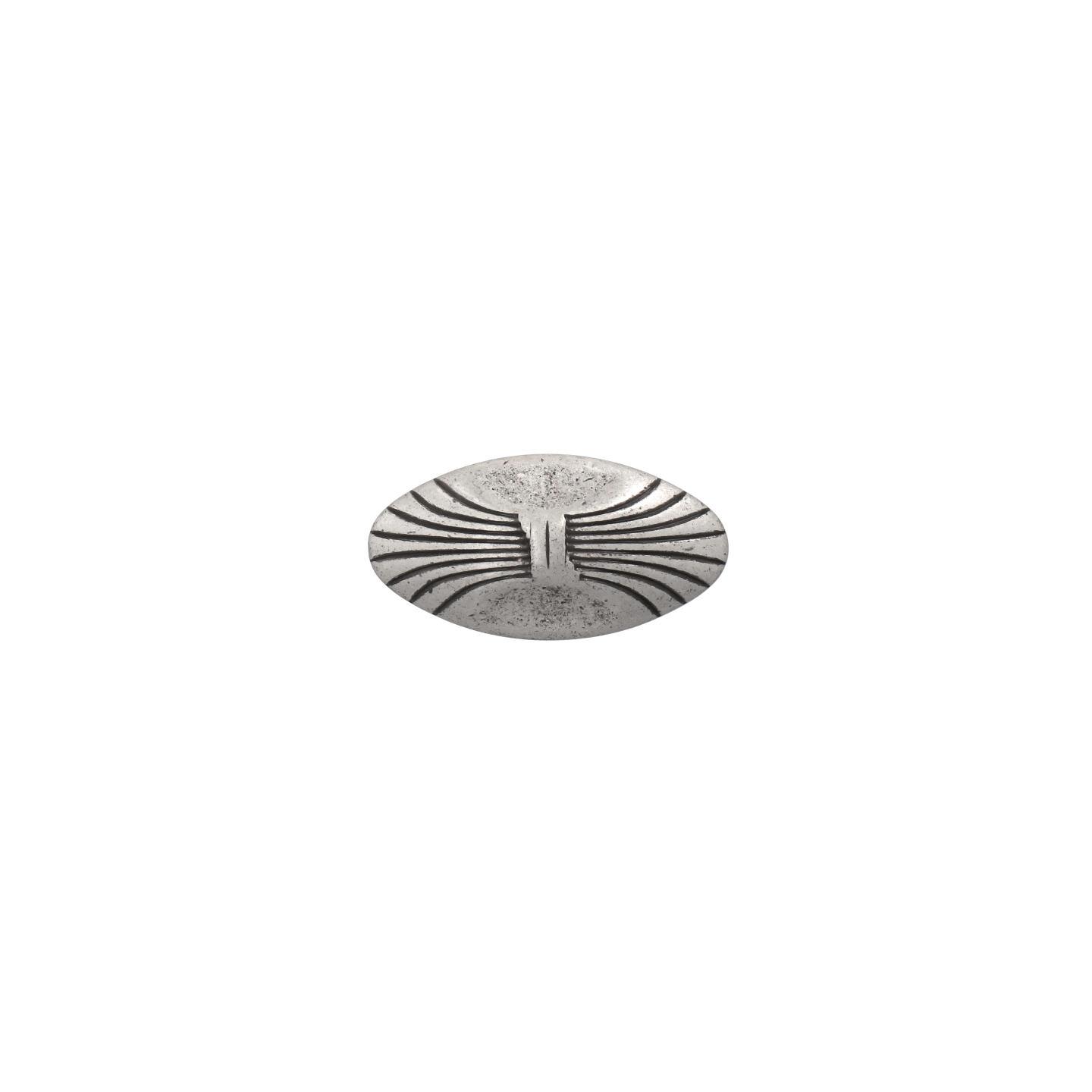 Pomolo per mobili - Argento vecchio brillante - Lega di Zinco - Stile Classico - 44x25x23mm - immagine 3