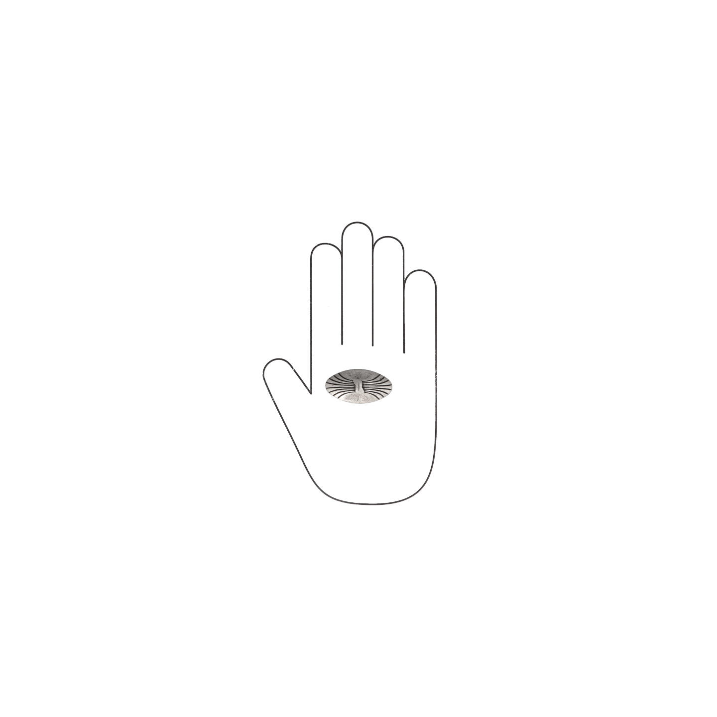 Pomolo per mobili - Argento vecchio brillante - Lega di Zinco - Stile Classico - 44x25x23mm - immagine 4