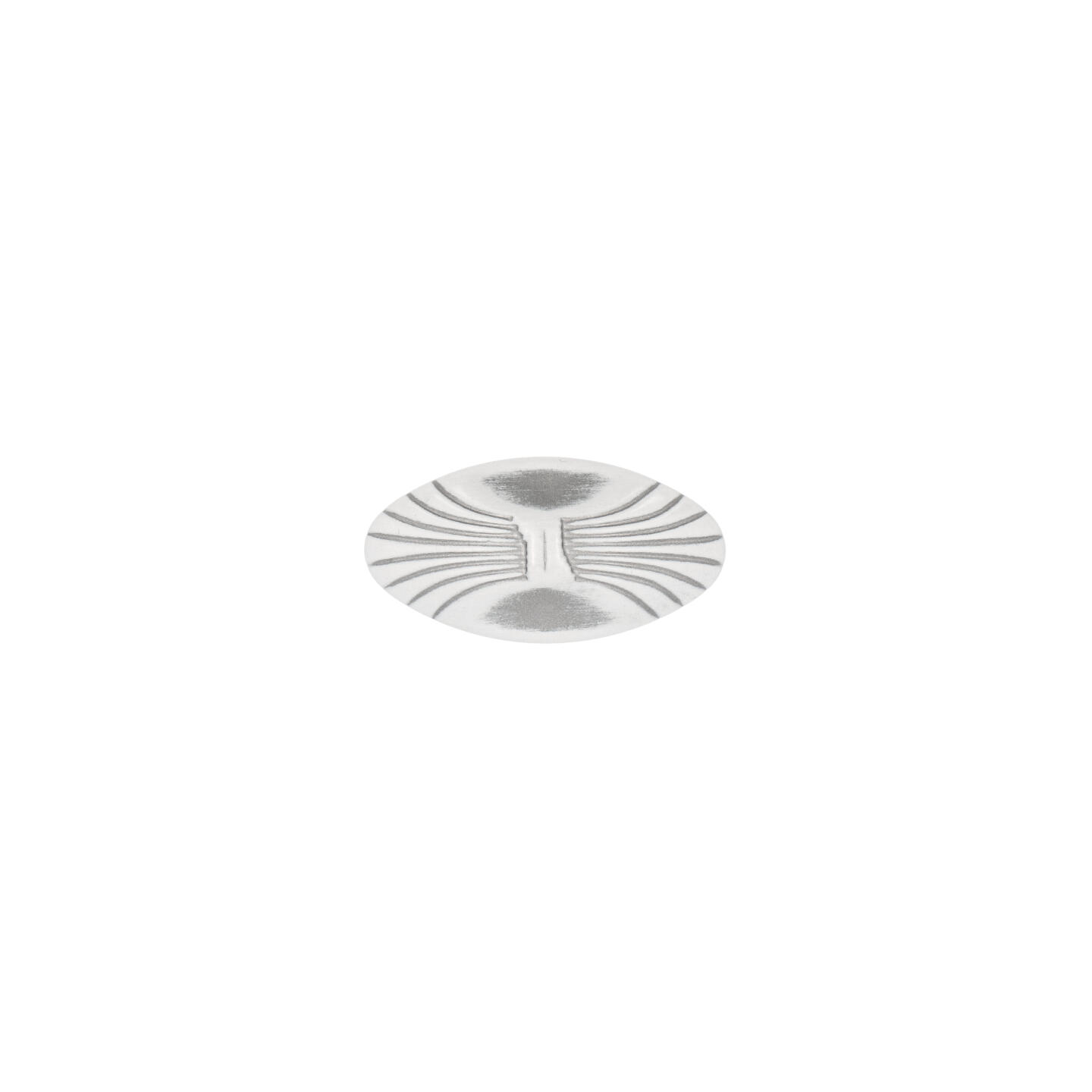 Pomolo per mobili - Royal bianco patina argento - Lega di Zinco - Stile Classico - 44x25x23mm - immagine 3
