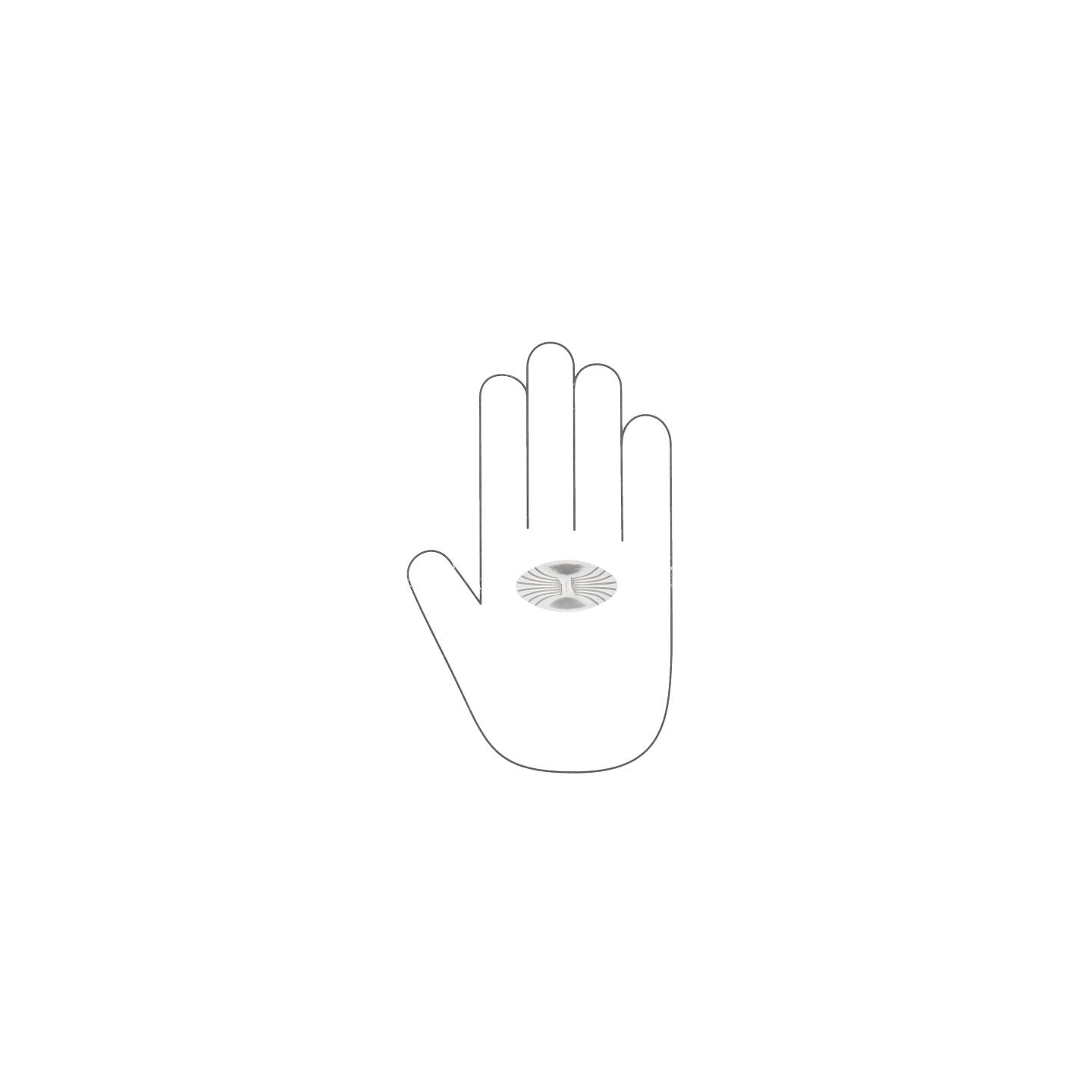 Pomolo per mobili - Royal bianco patina argento - Lega di Zinco - Stile Classico - 44x25x23mm - immagine 4