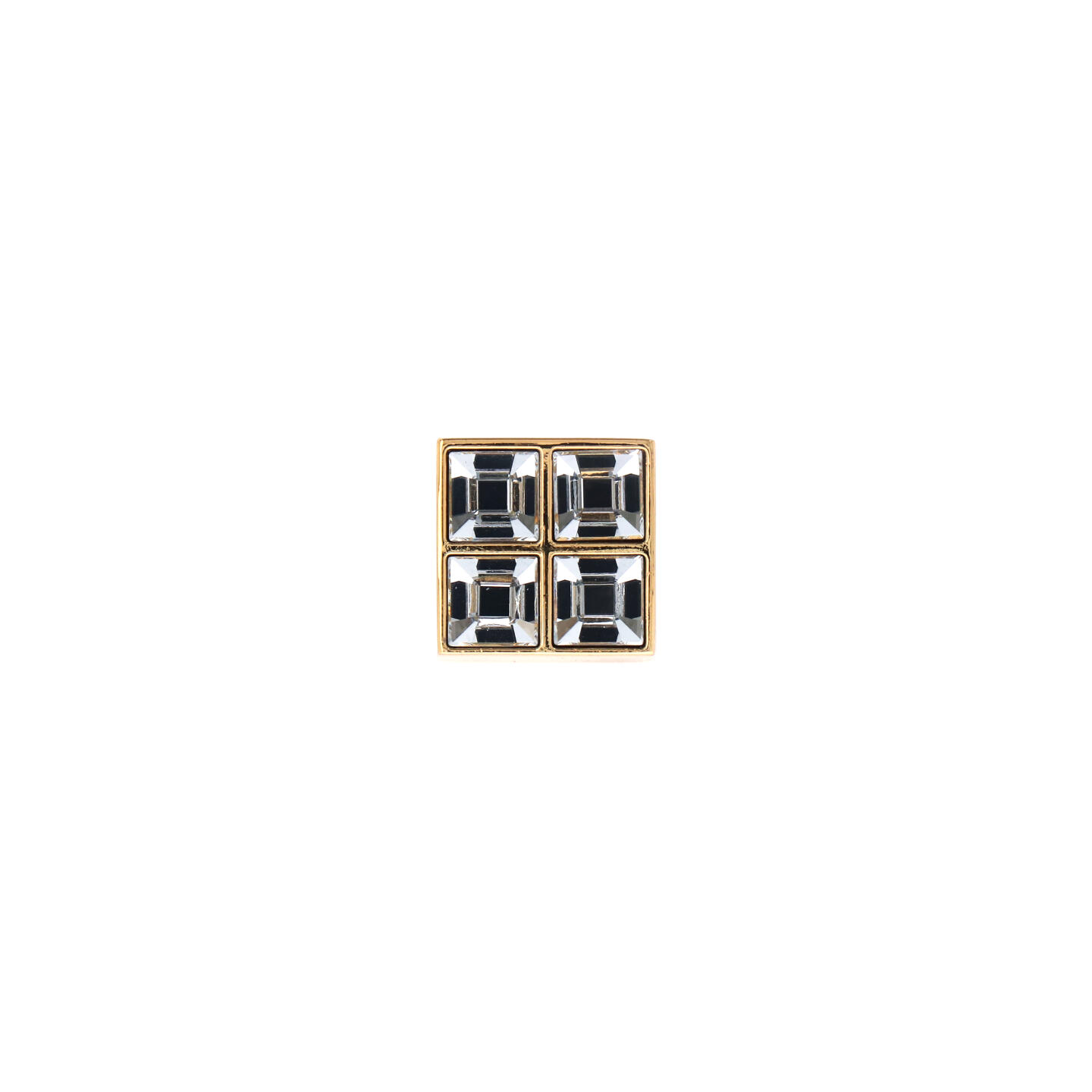 Pomolo per mobili - Placcato oro - Lega di Zinco / Cristalli - Stile Luxury - 25x23x25mm - immagine 3
