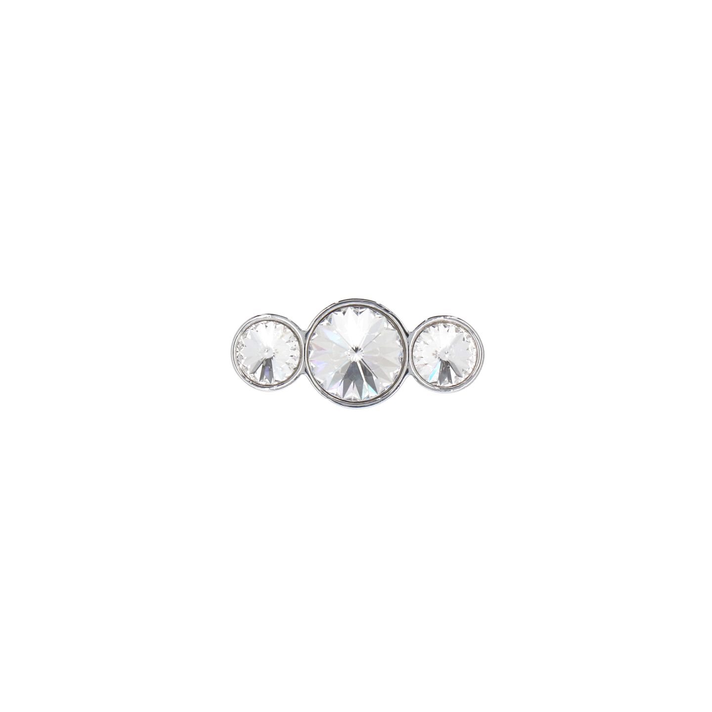 Pomolo per mobili - Cromo lucido - Lega di Zinco / Cristalli - Stile Luxury - 48x21x21mm - immagine 3
