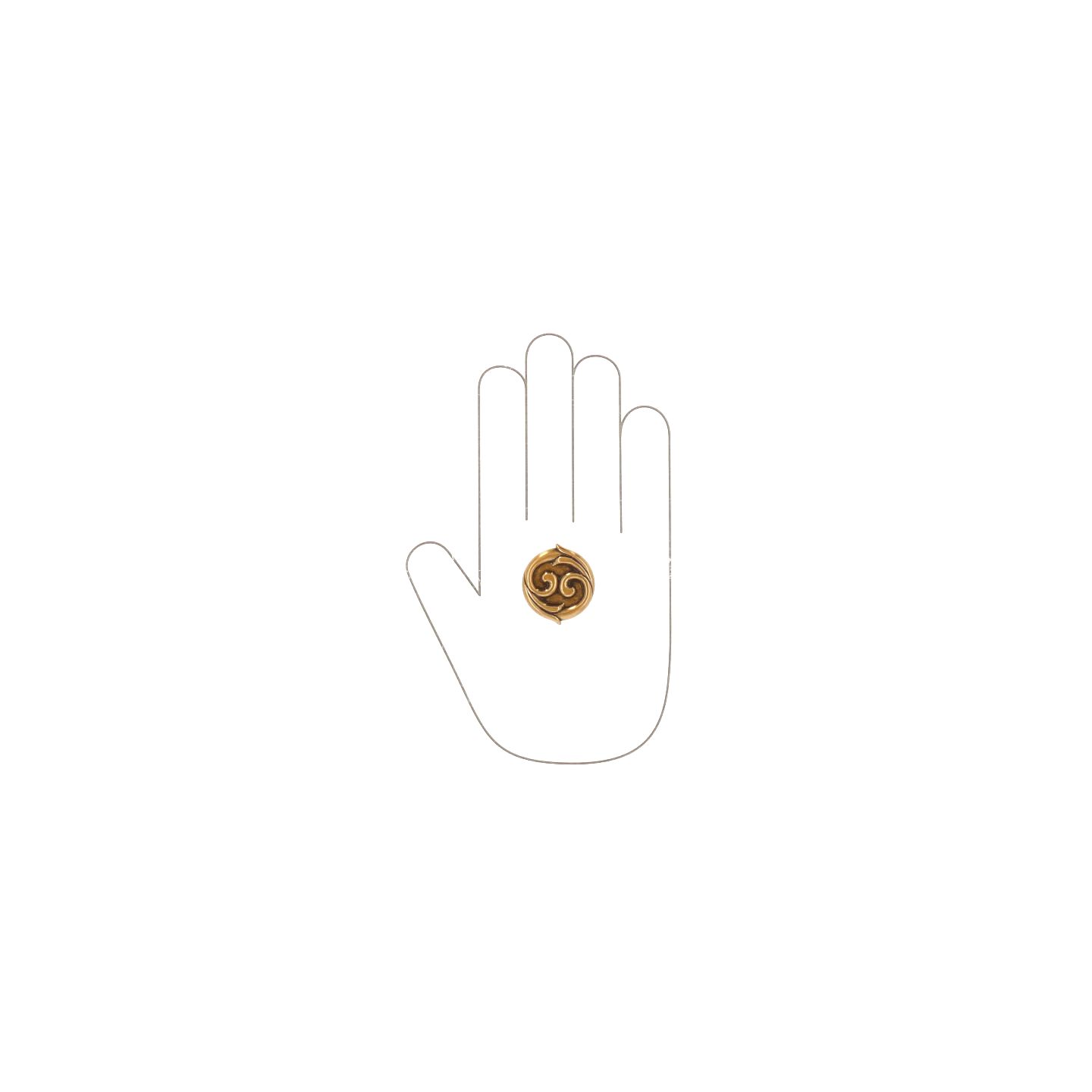 Pomolo per mobili - Orval - Lega di Zinco - Stile Classico - 36x22x0mm - immagine 4