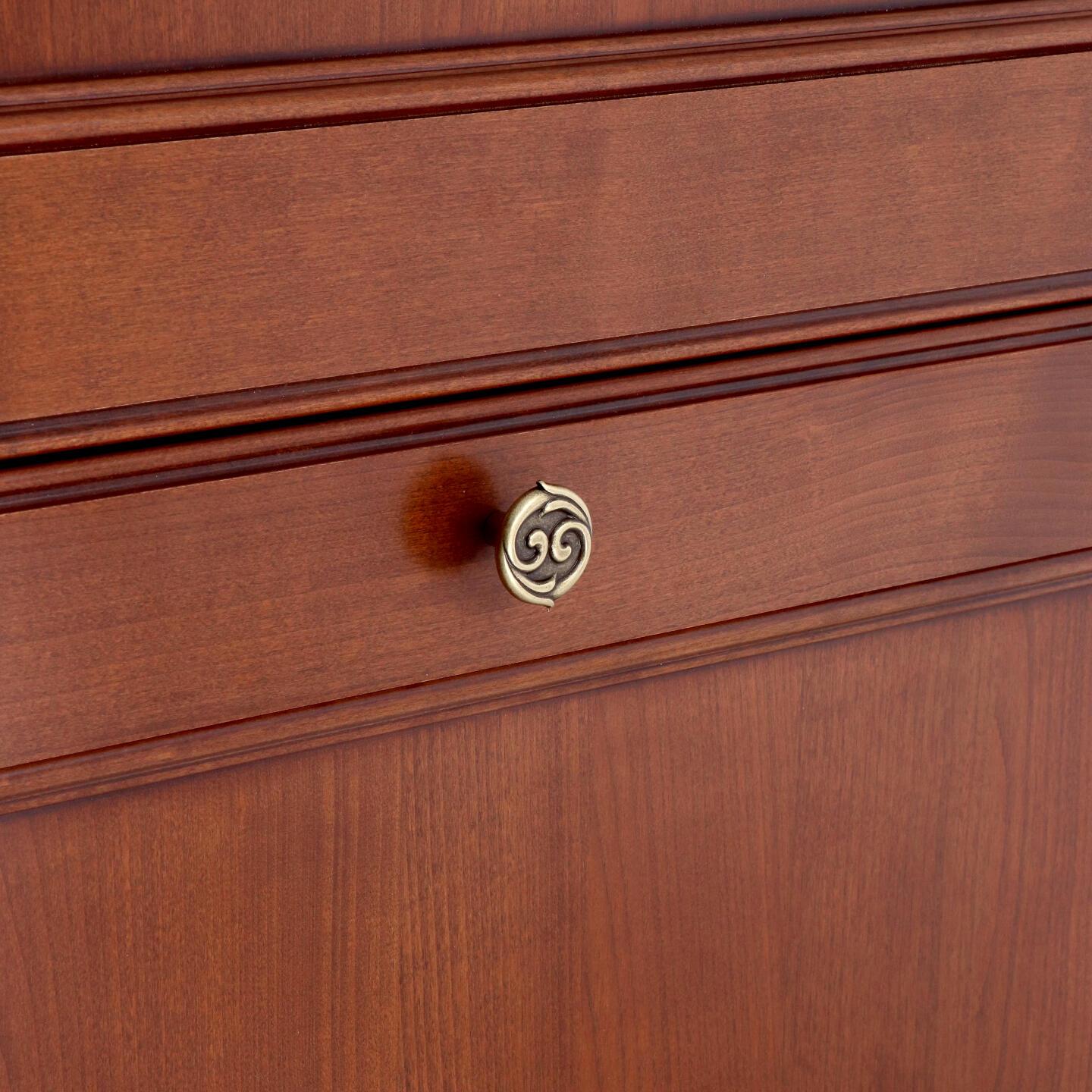 Pomolo per mobili - Antica Firenze - Lega di Zinco - Stile Classico - 36x22x0mm - immagine 5