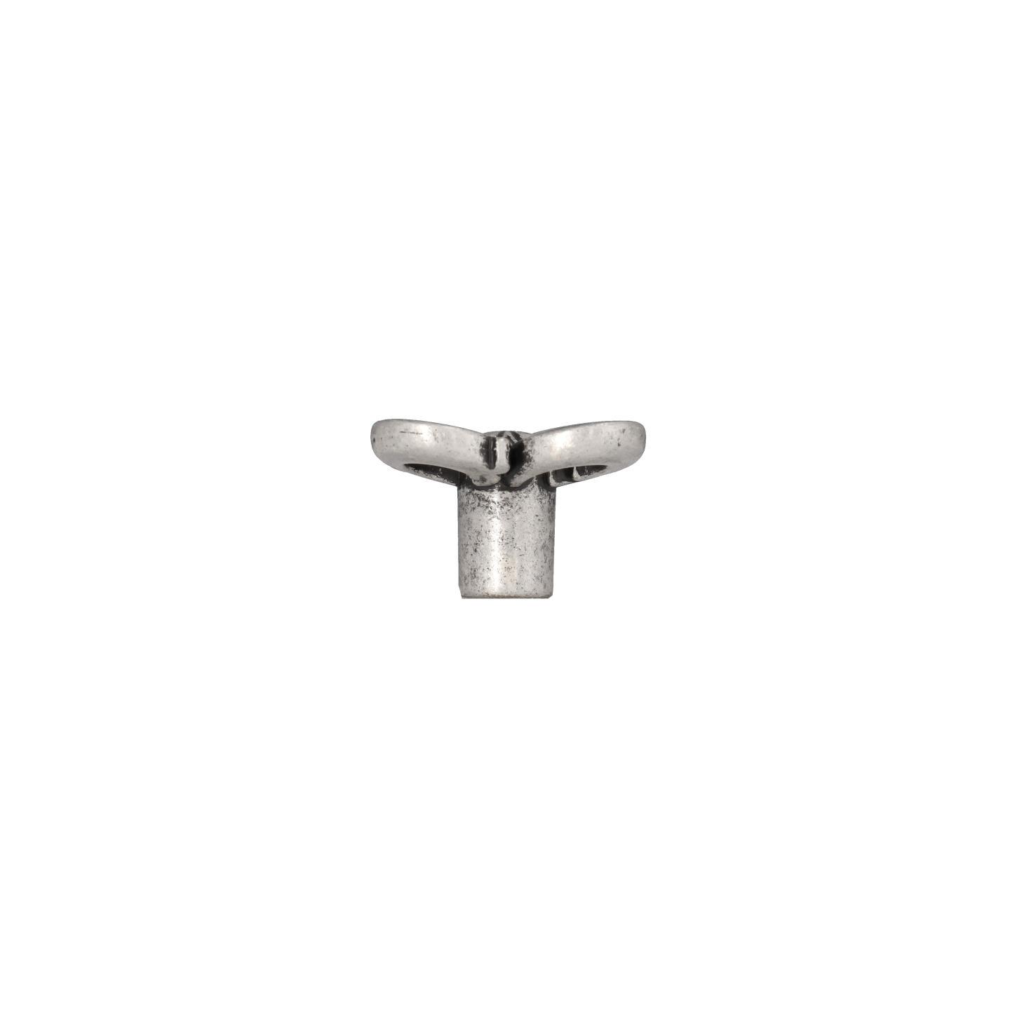 Pomolo per mobili - Argento vecchio brillante - Lega di Zinco - Stile Classico - 31x20x31mm - immagine 2