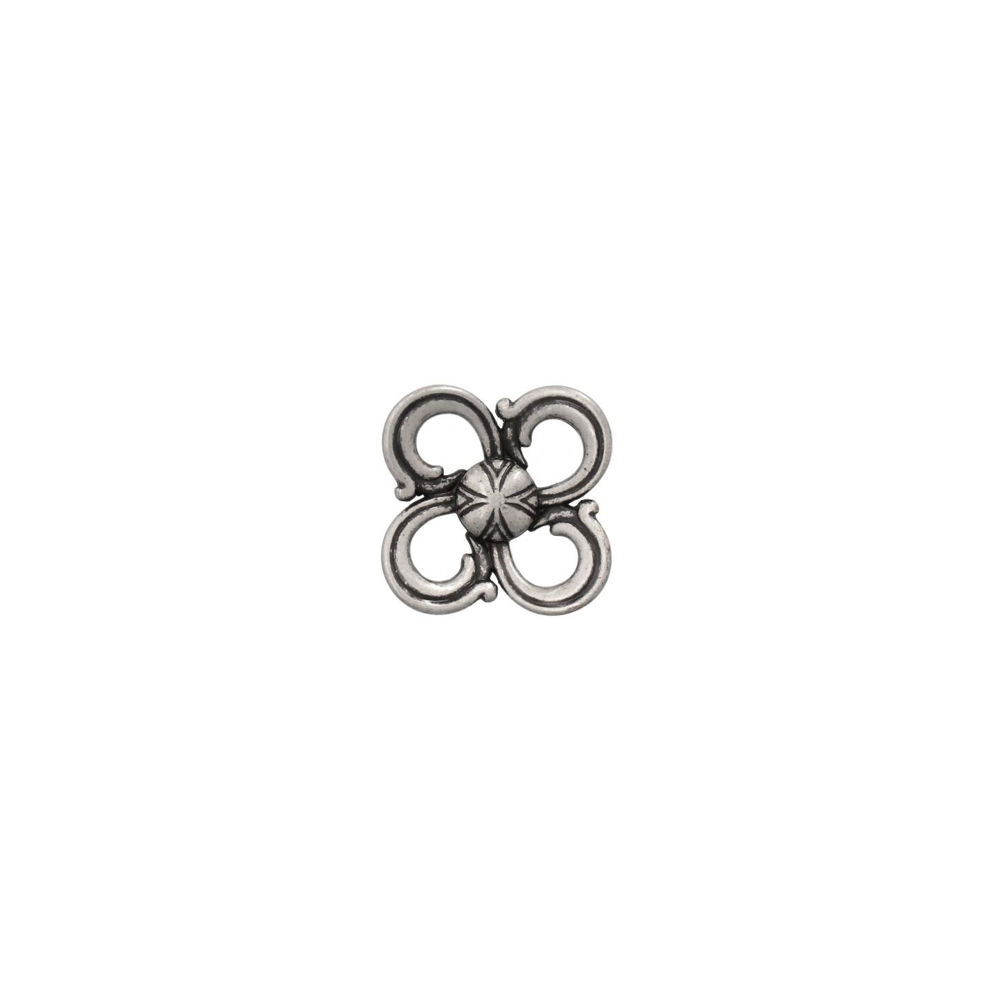Pomolo per mobili - Argento vecchio brillante - Lega di Zinco - Stile Classico - 31x20x31mm - immagine 3