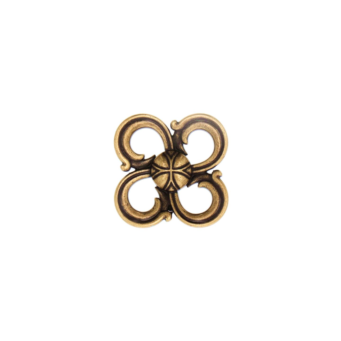Pomolo per mobili - Antica Firenze - Lega di Zinco - Stile Classico - 45x21x45mm - immagine 3